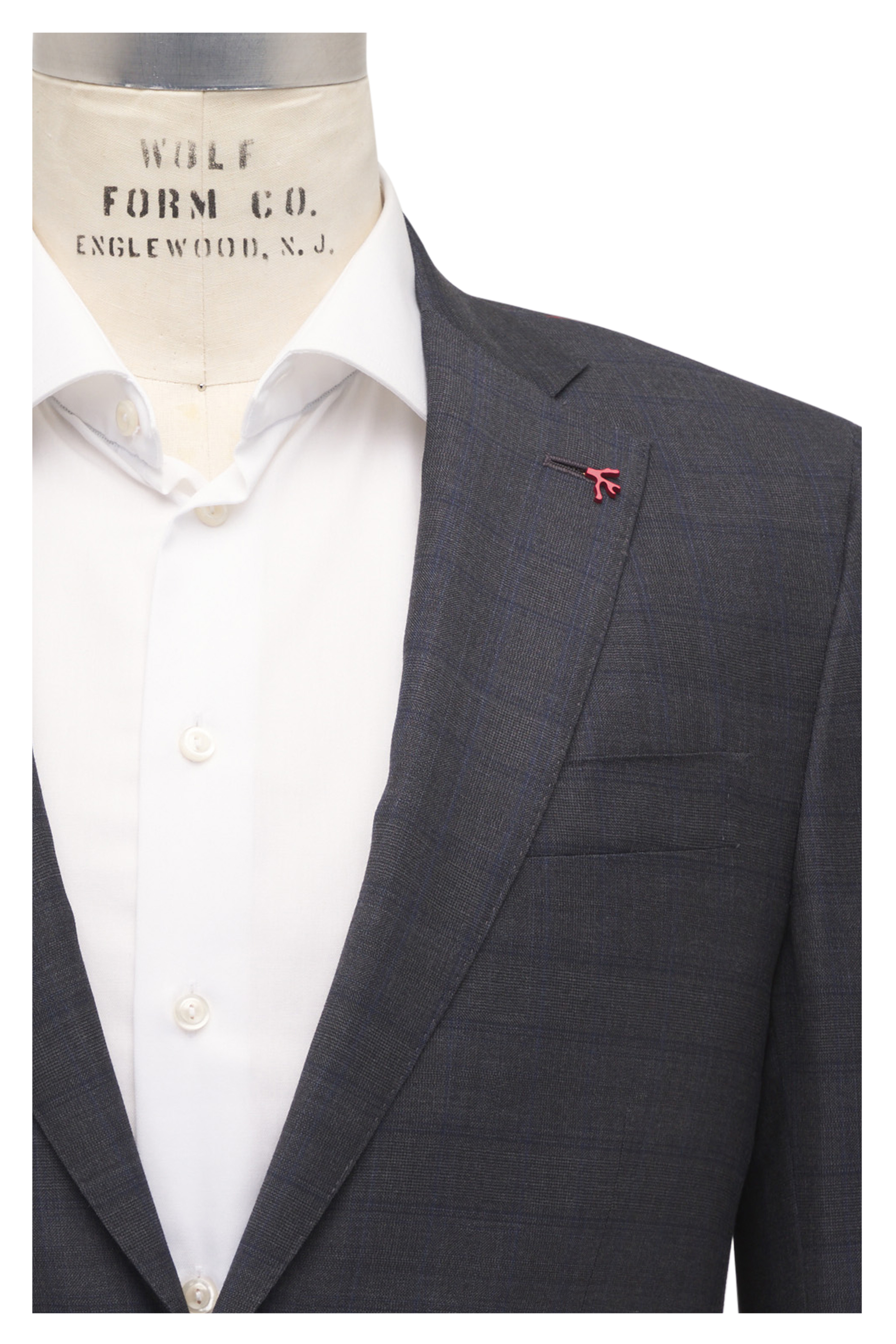 Isaia - Aquaspider Charcoal Gray Performance Wool Suit