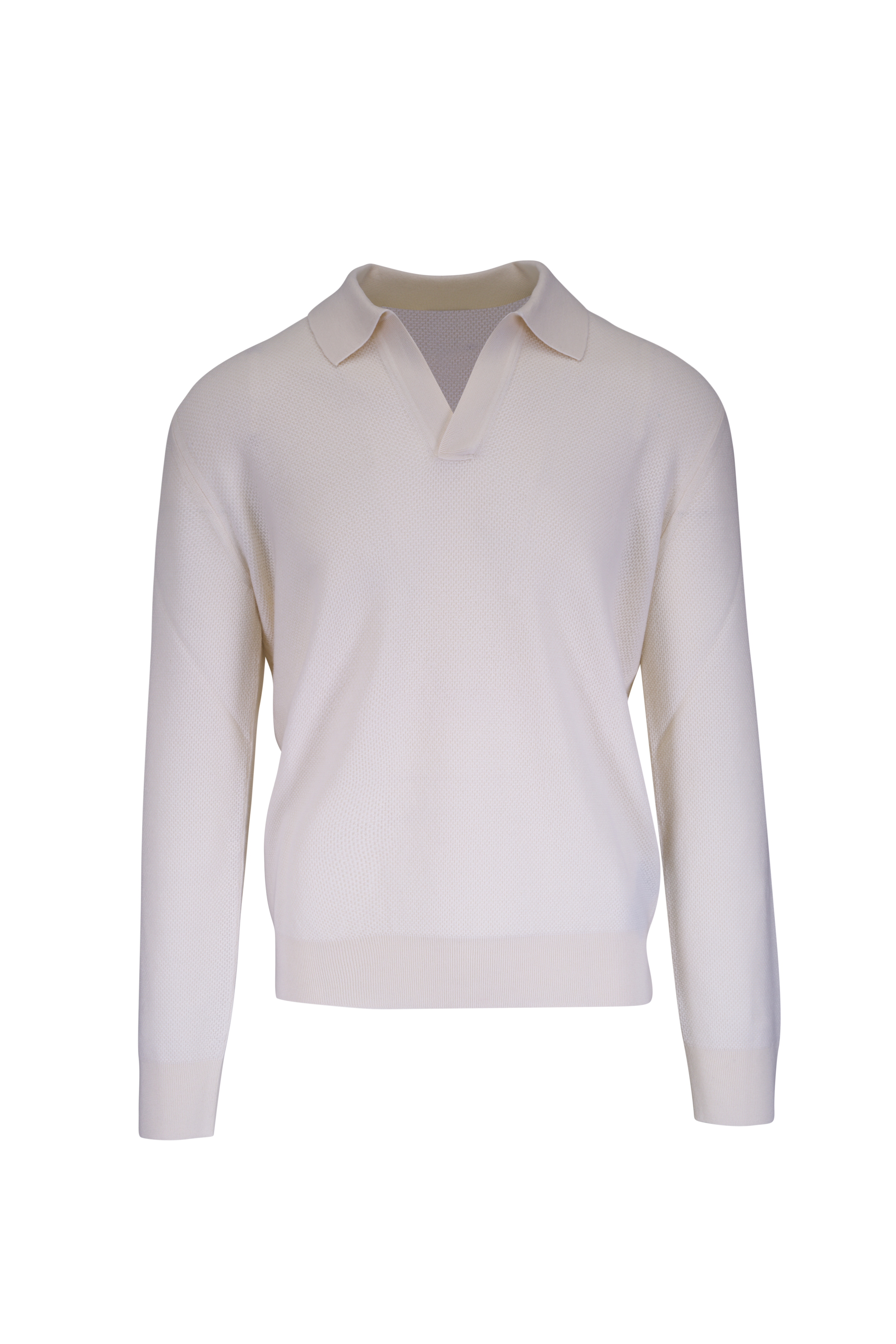 Zegna - Light Blue Cashmere Quarter Zip Pullover