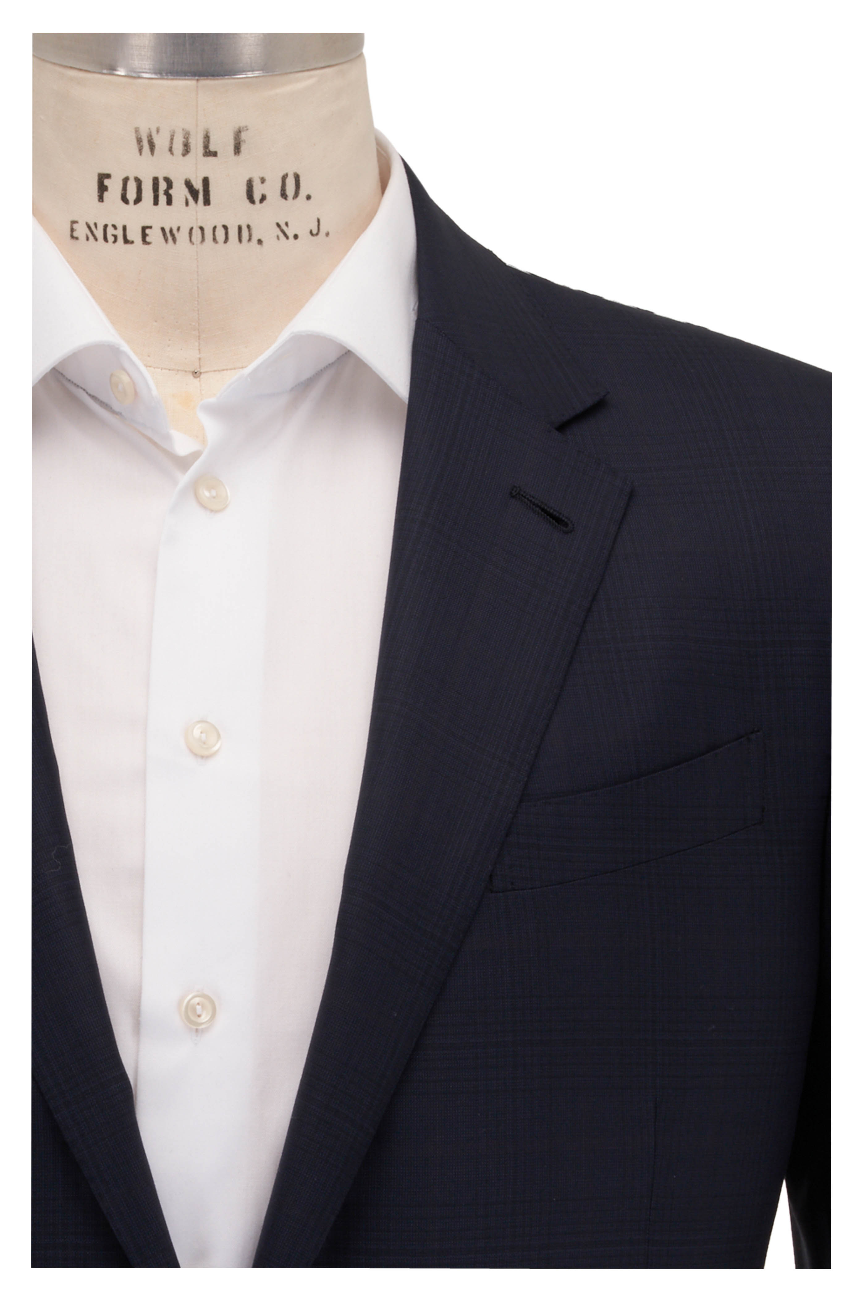 Zegna - Black Cool Effect Wool Suit | Mitchell Stores