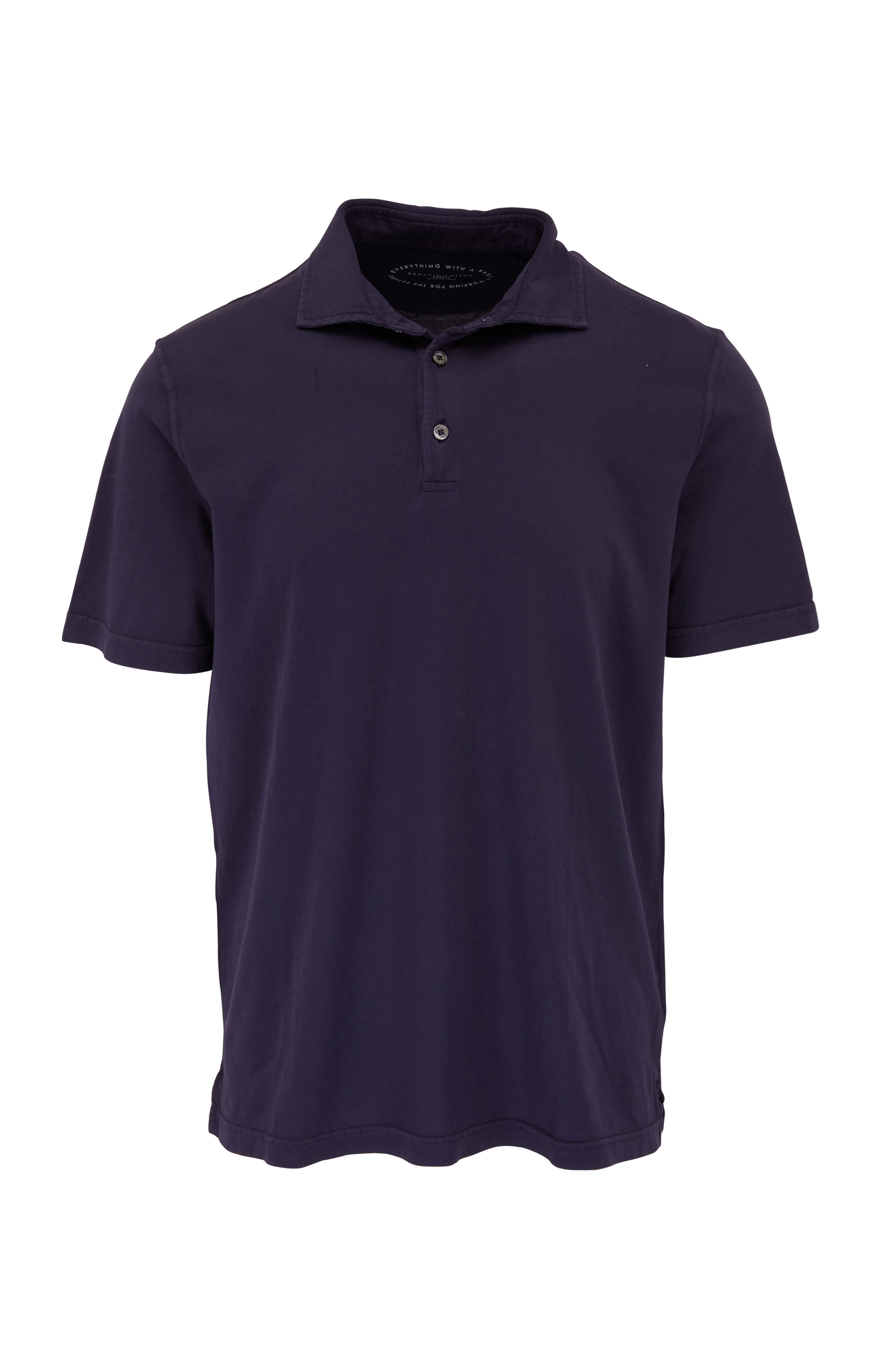 Fedeli Classic Short Sleeve Knitted Piqué Polo Shirt Riviera Blue