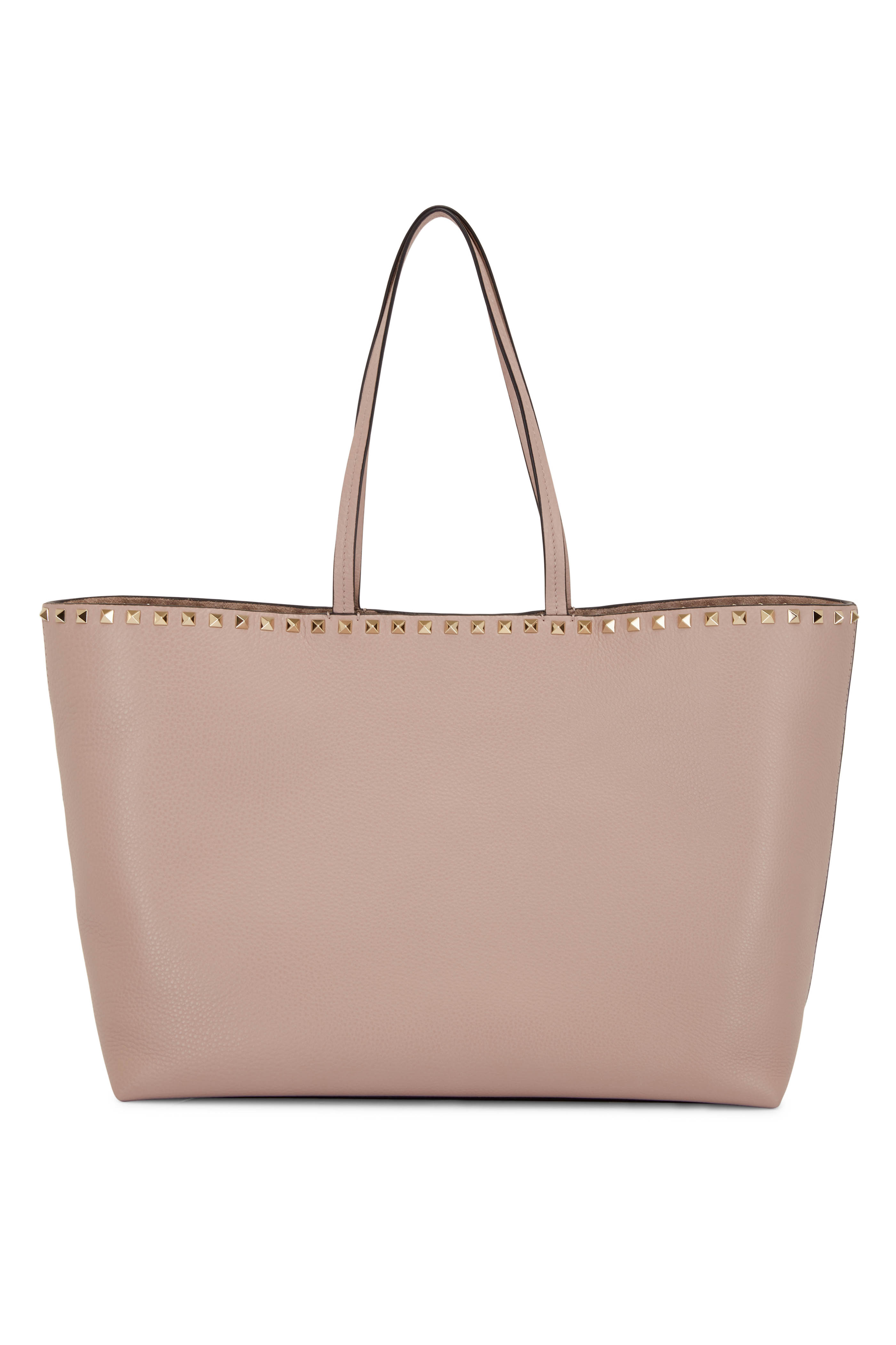 Rive Gauche glossed-leather and appliquéd mesh tote