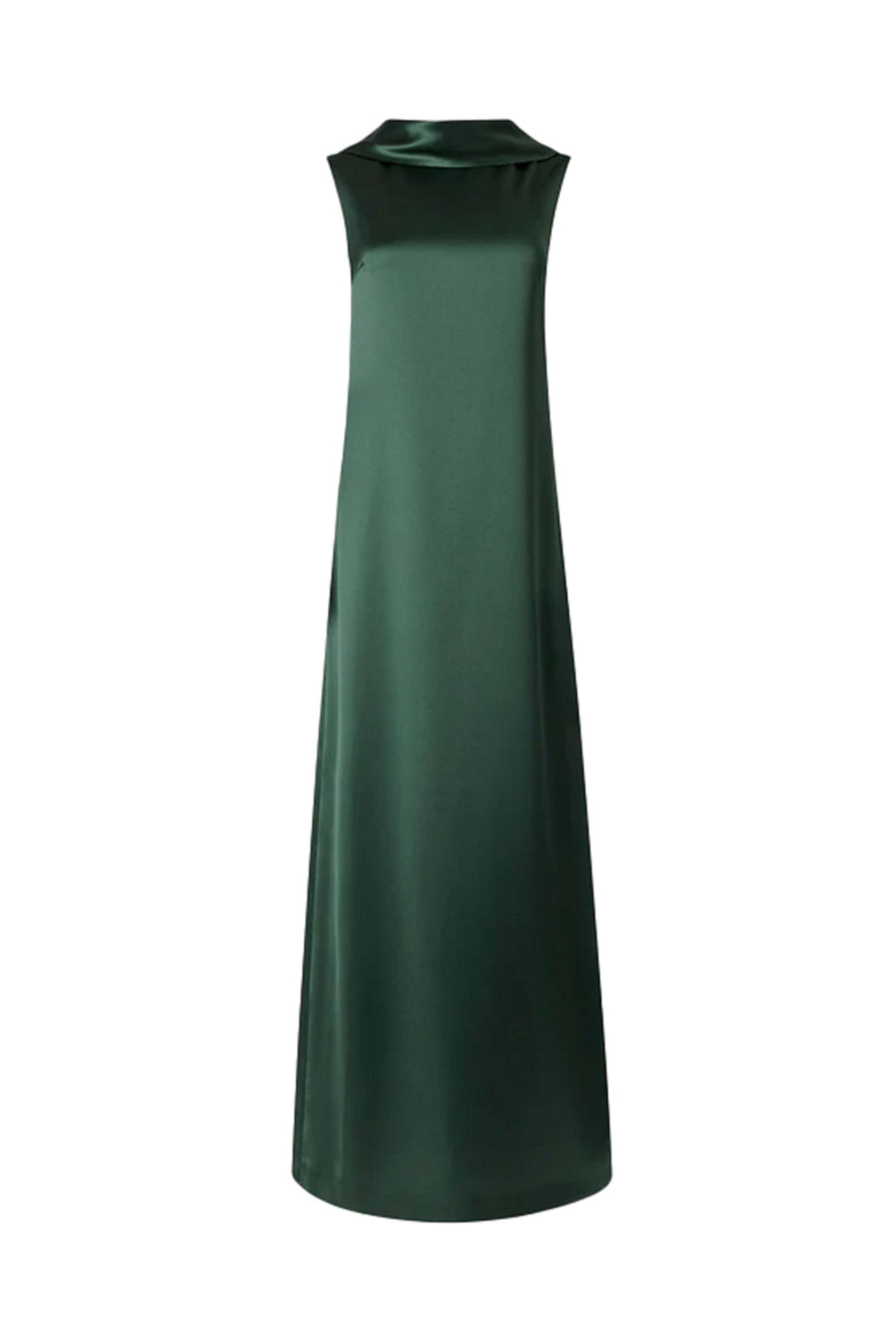 Dolce & Gabbana - Green Floral Print Stretch Silk Midi Dress