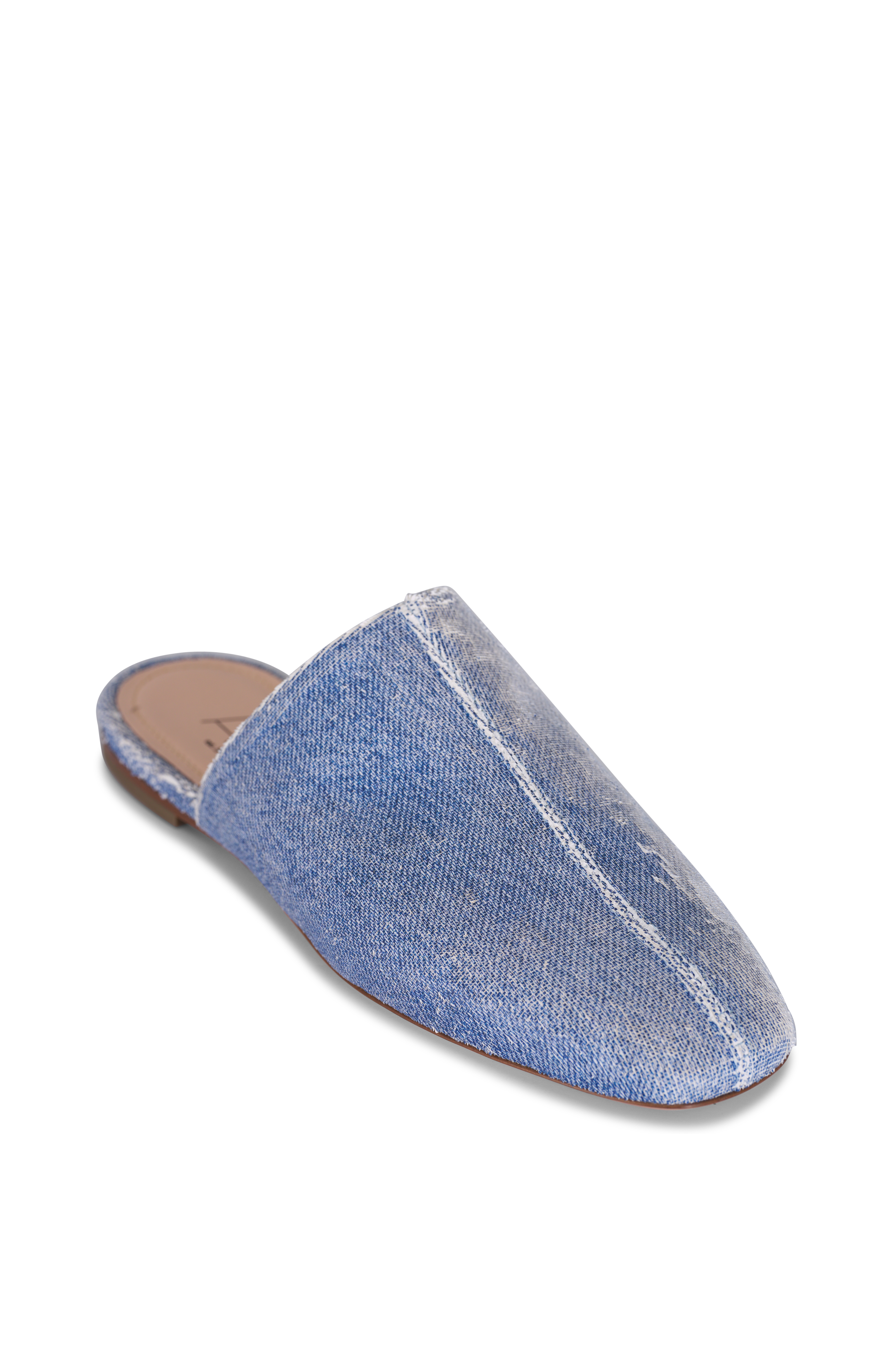 The Row - Granpa Slipper Ash Grey Suede Mule | Mitchell Stores