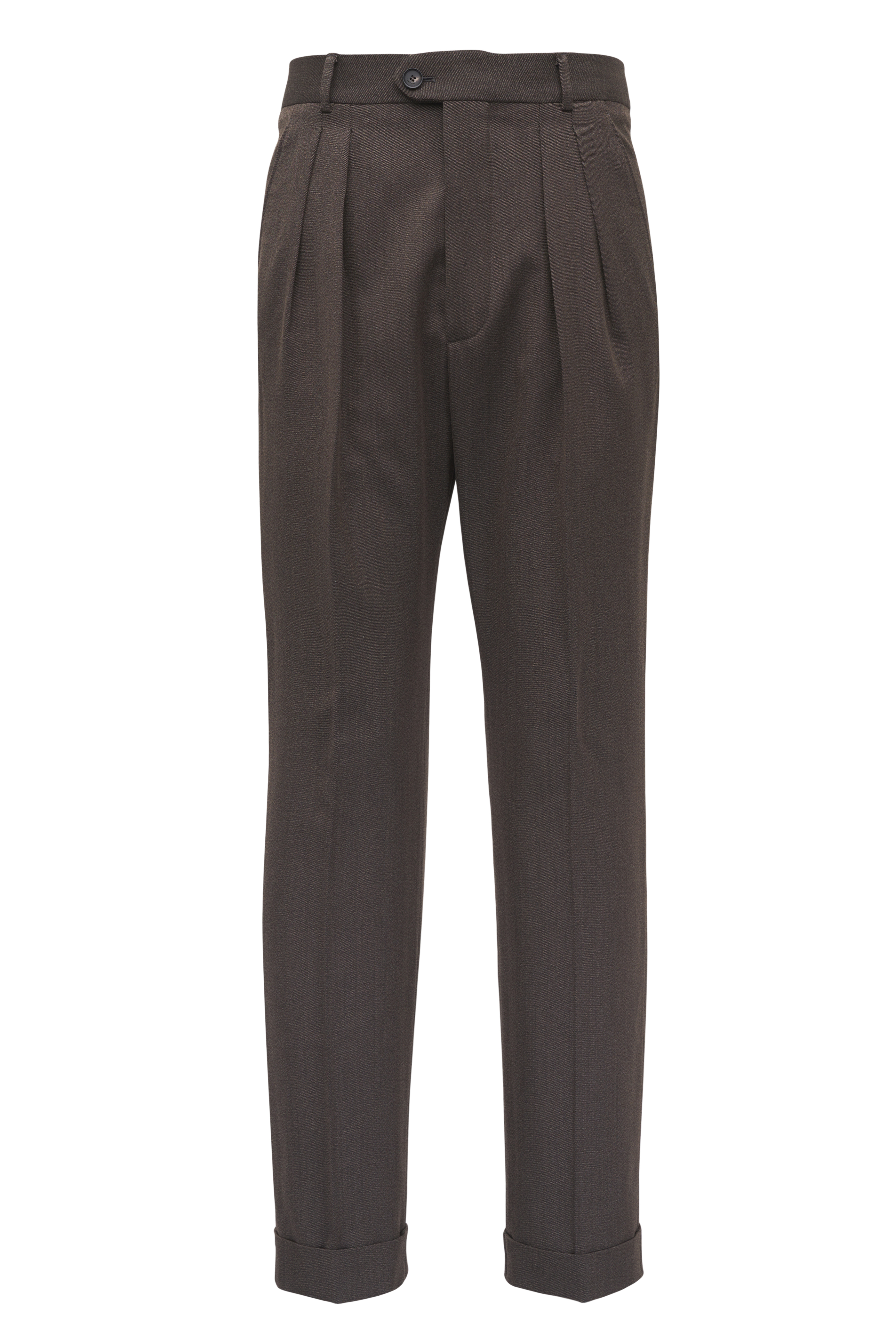 Brunello Cucinelli - Navy Stretch Wool Single Pleat Leisure Pant