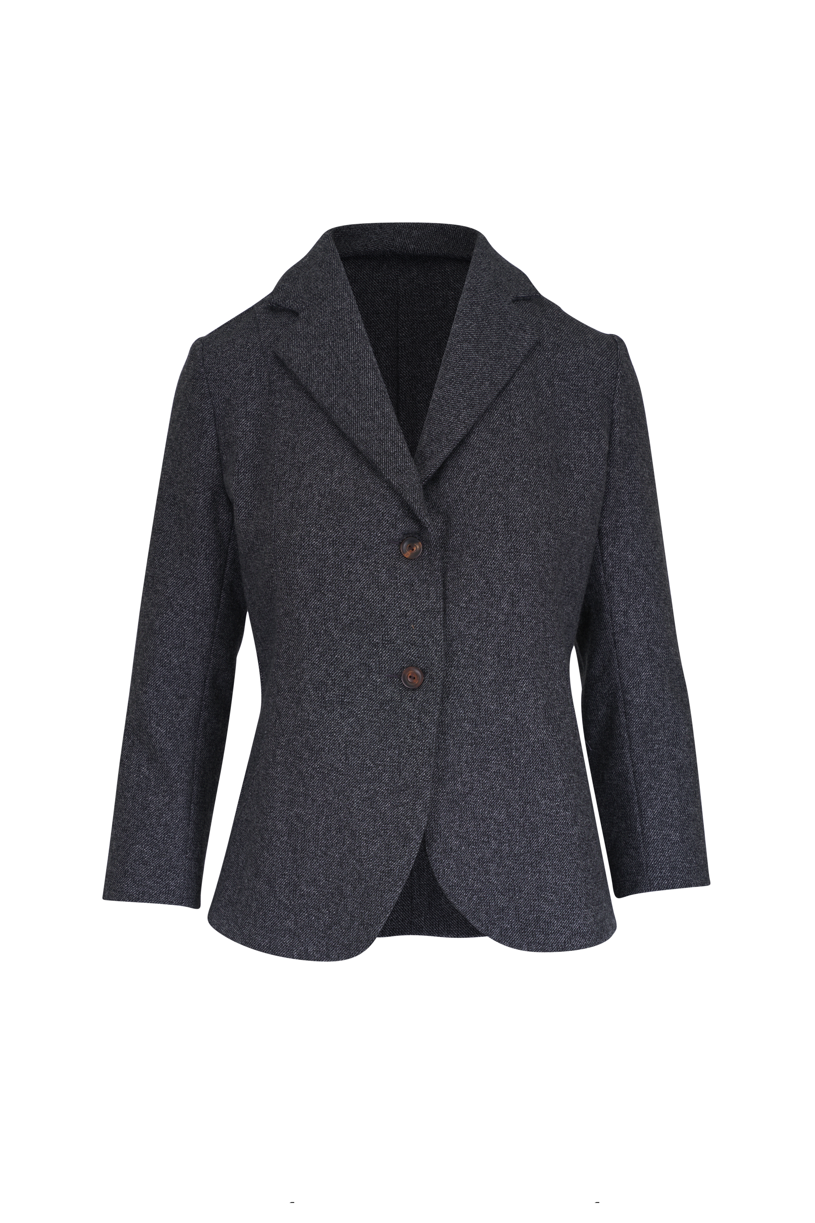 VALENTINO ウールジャケット Valentino - Black Wool & Silk Floral Embroidered Jacket