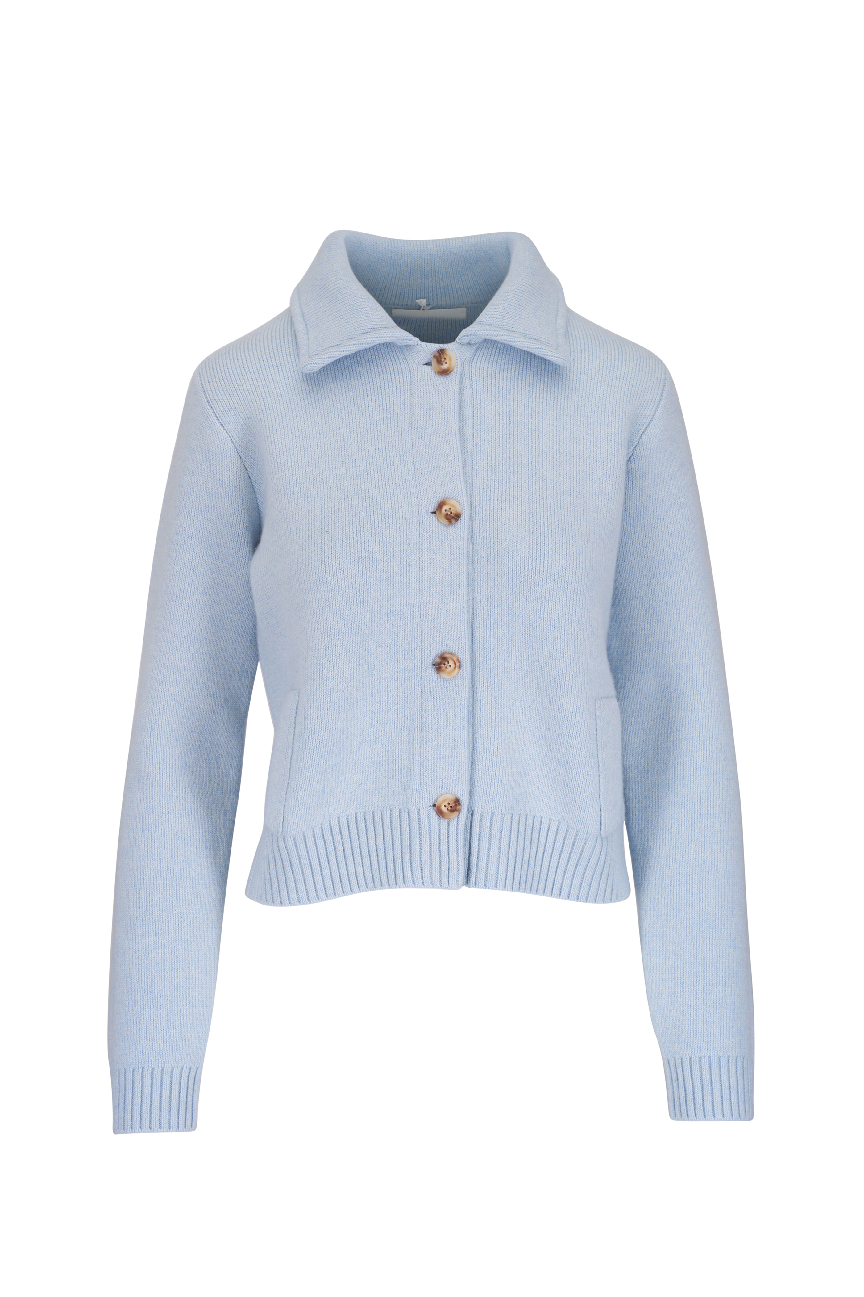 Fendi - FF Fisheye Light Blue Cropped Cardigan | Mitchell Stores