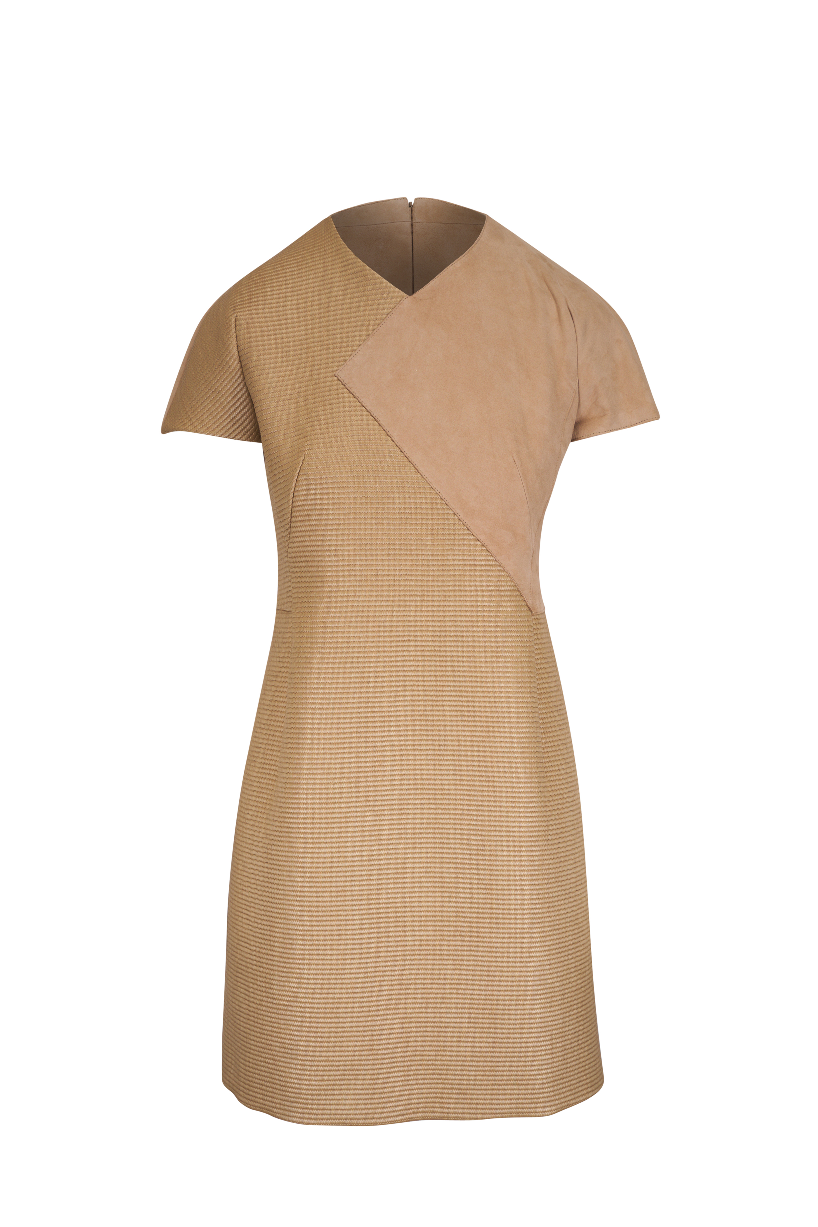 Valentino - V Logo Red Stretch Wool Sleeveless Dress