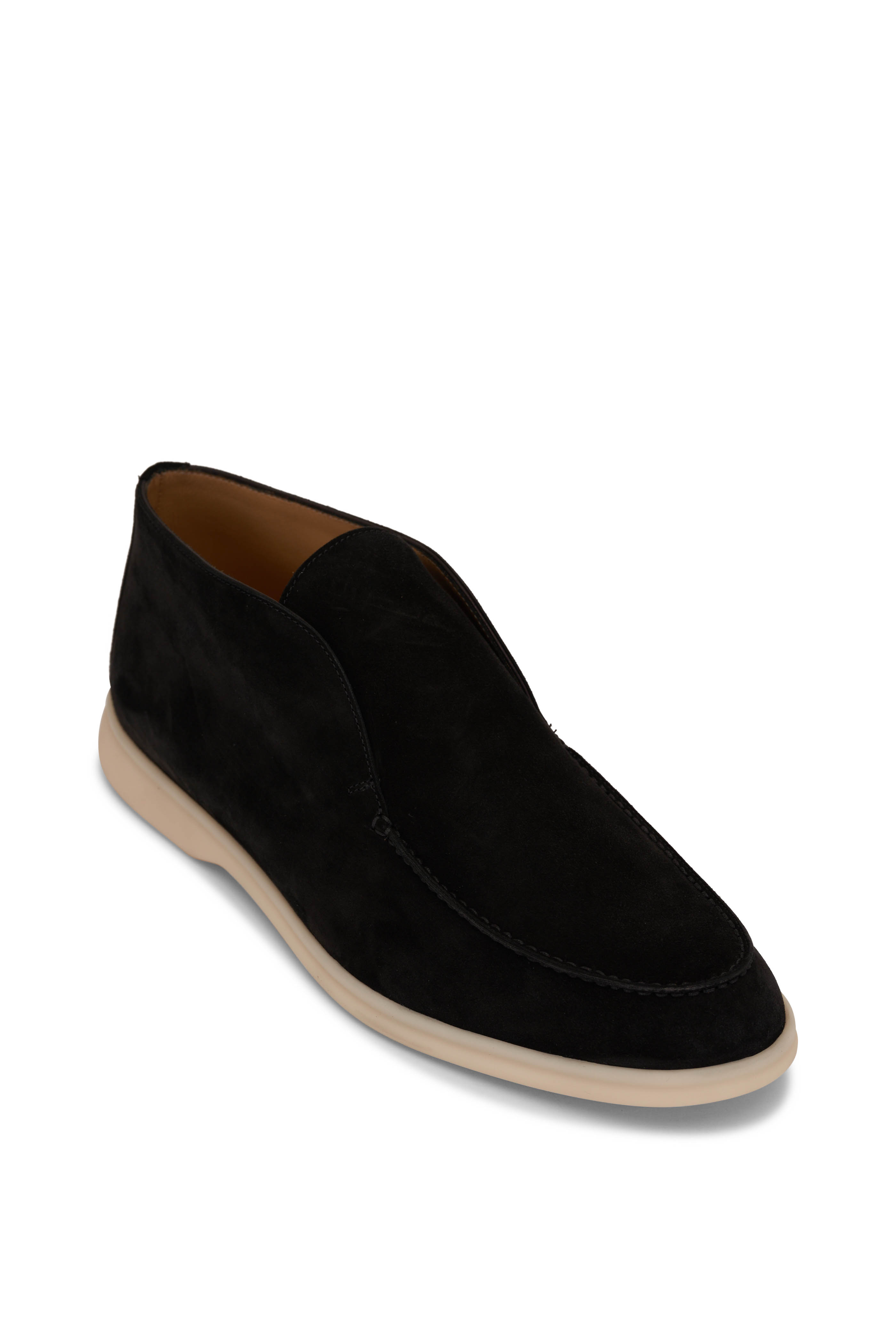 Loro Piana - Walk & Walk Brown Suede Ankle Boot | Mitchell