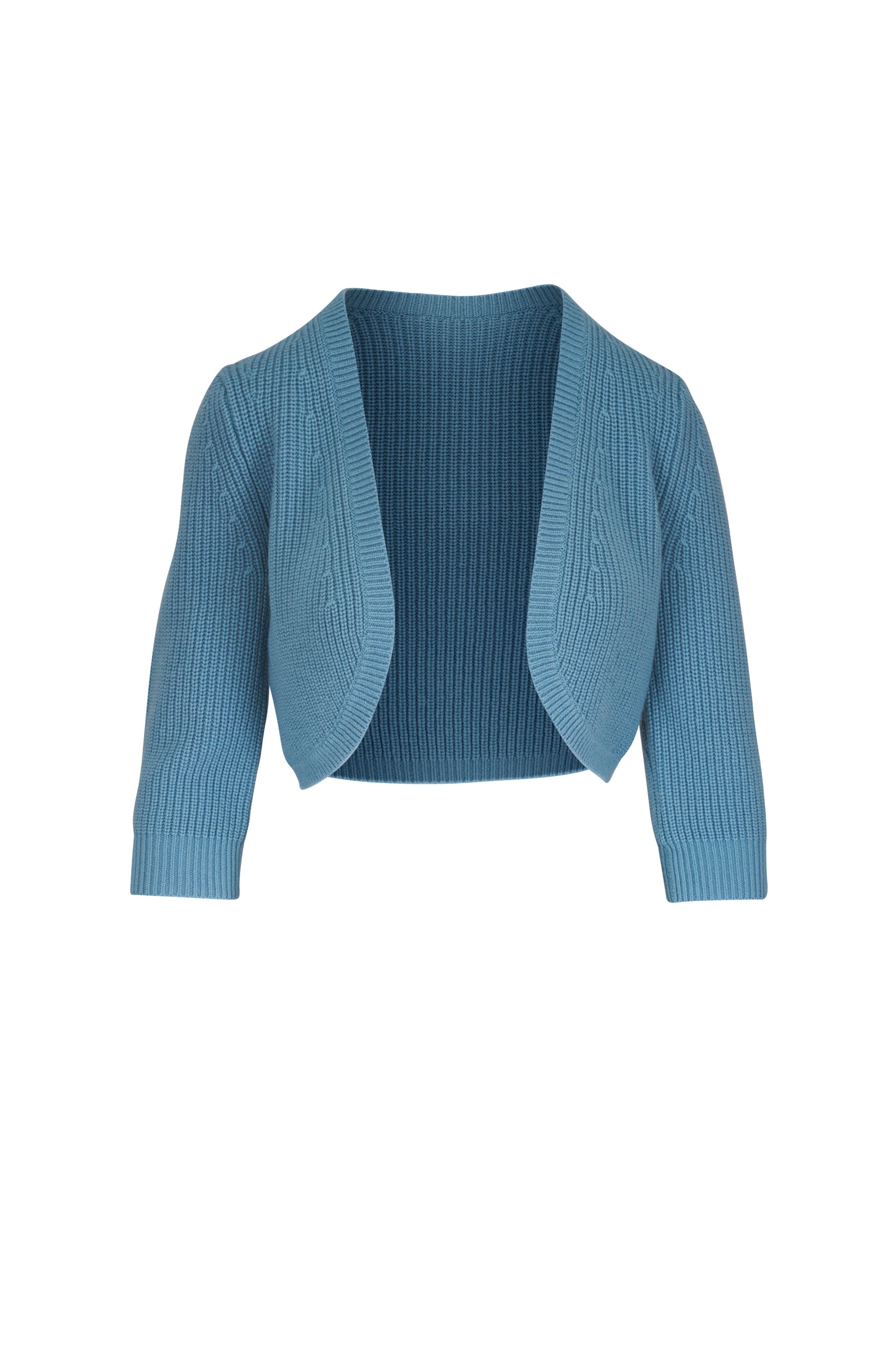 Bottega Veneta - Abyss Blue Wool Quarter-Zip Sweater
