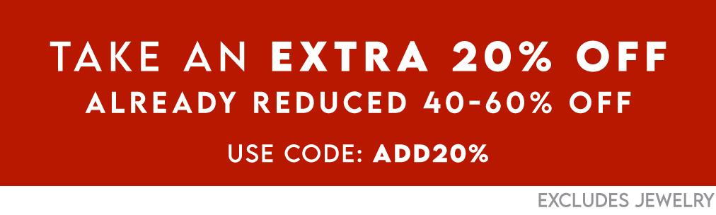 Take an Extra 20% off all Sale!