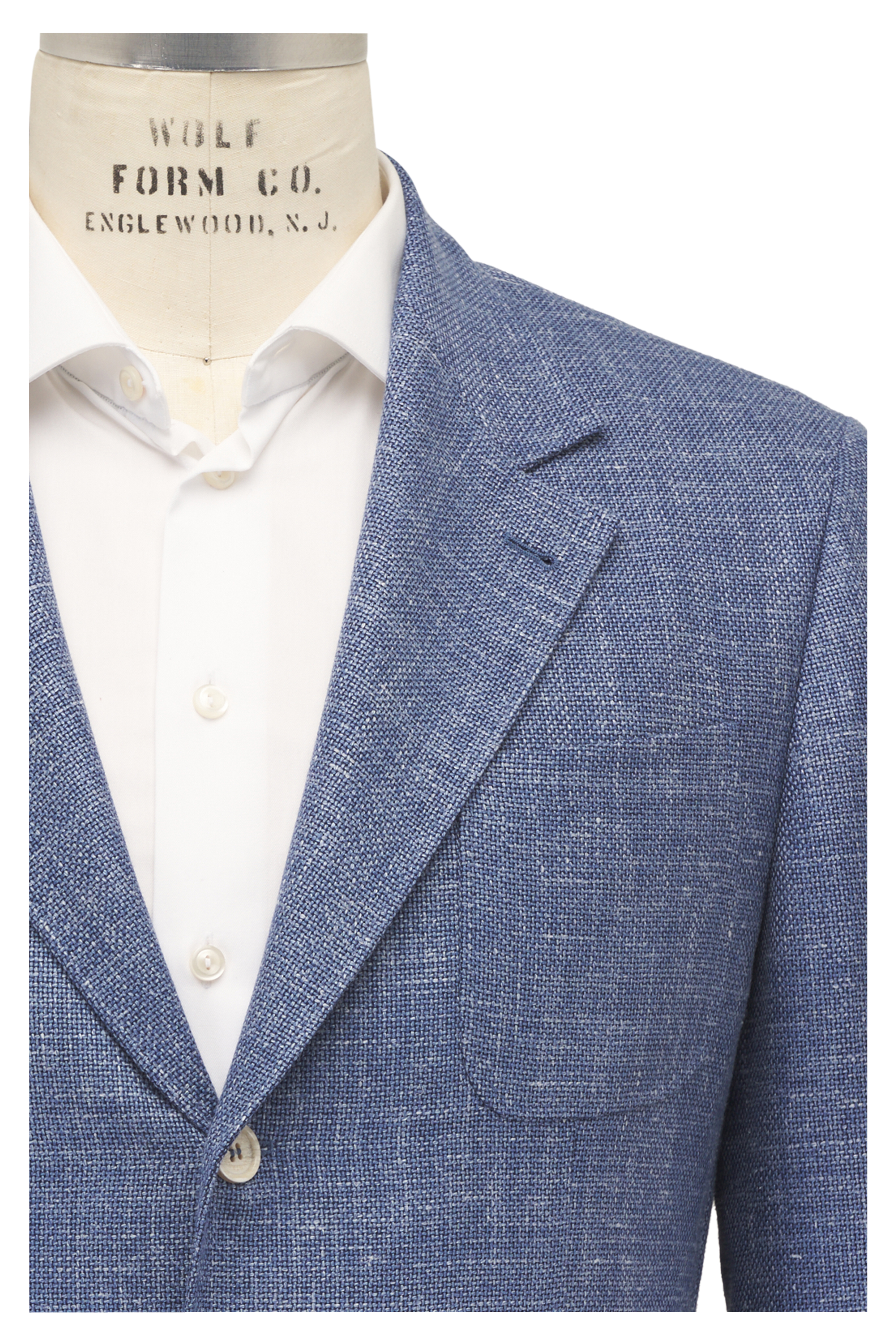 Brunello Cucinelli - Burgundy Wool, Silk & Linen Sportcoat