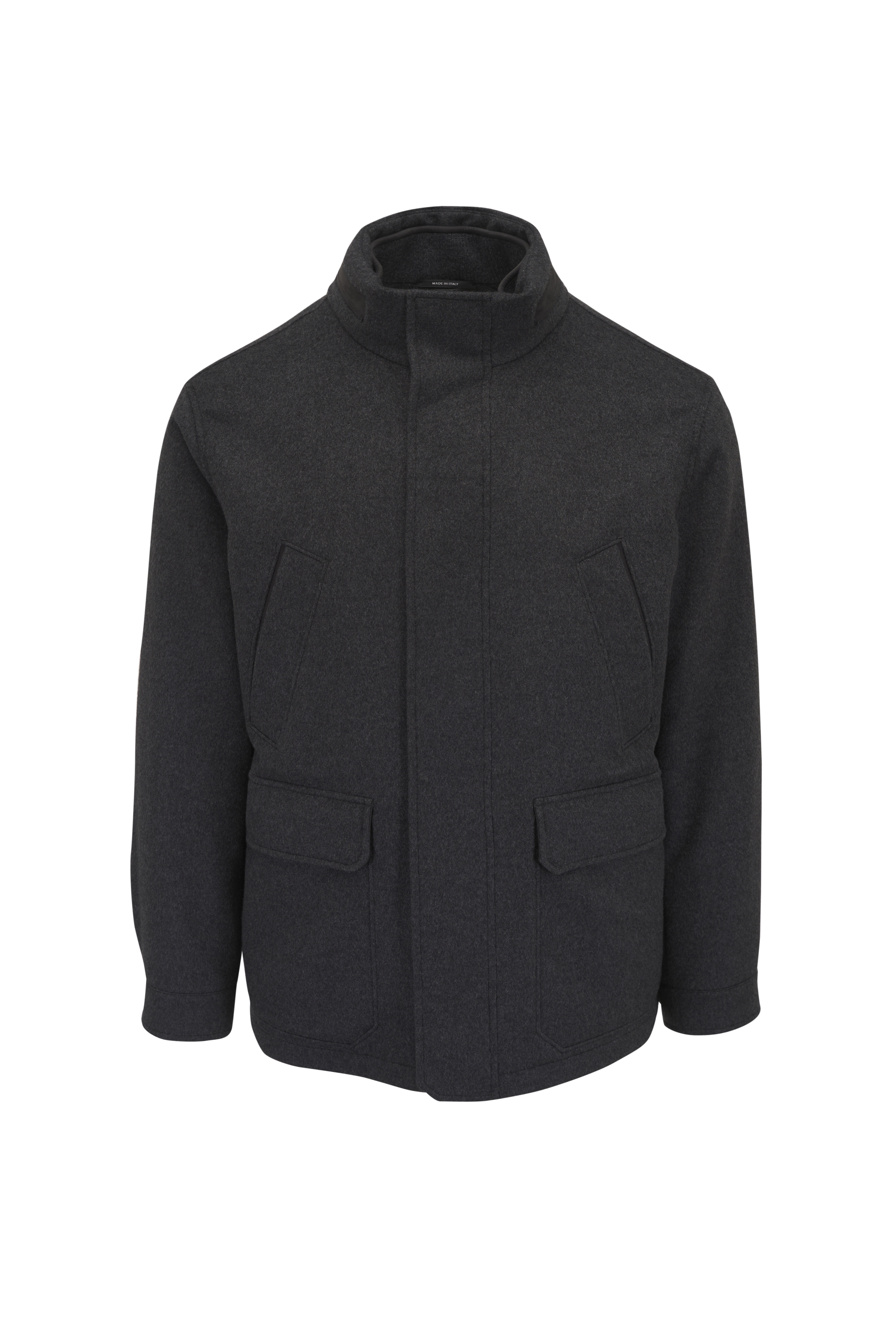 Ermenegildo Zegna ブラック フルジップパーカー Zegna - High Performance Zip Up Hoodie in Navy | Mitchell Stores