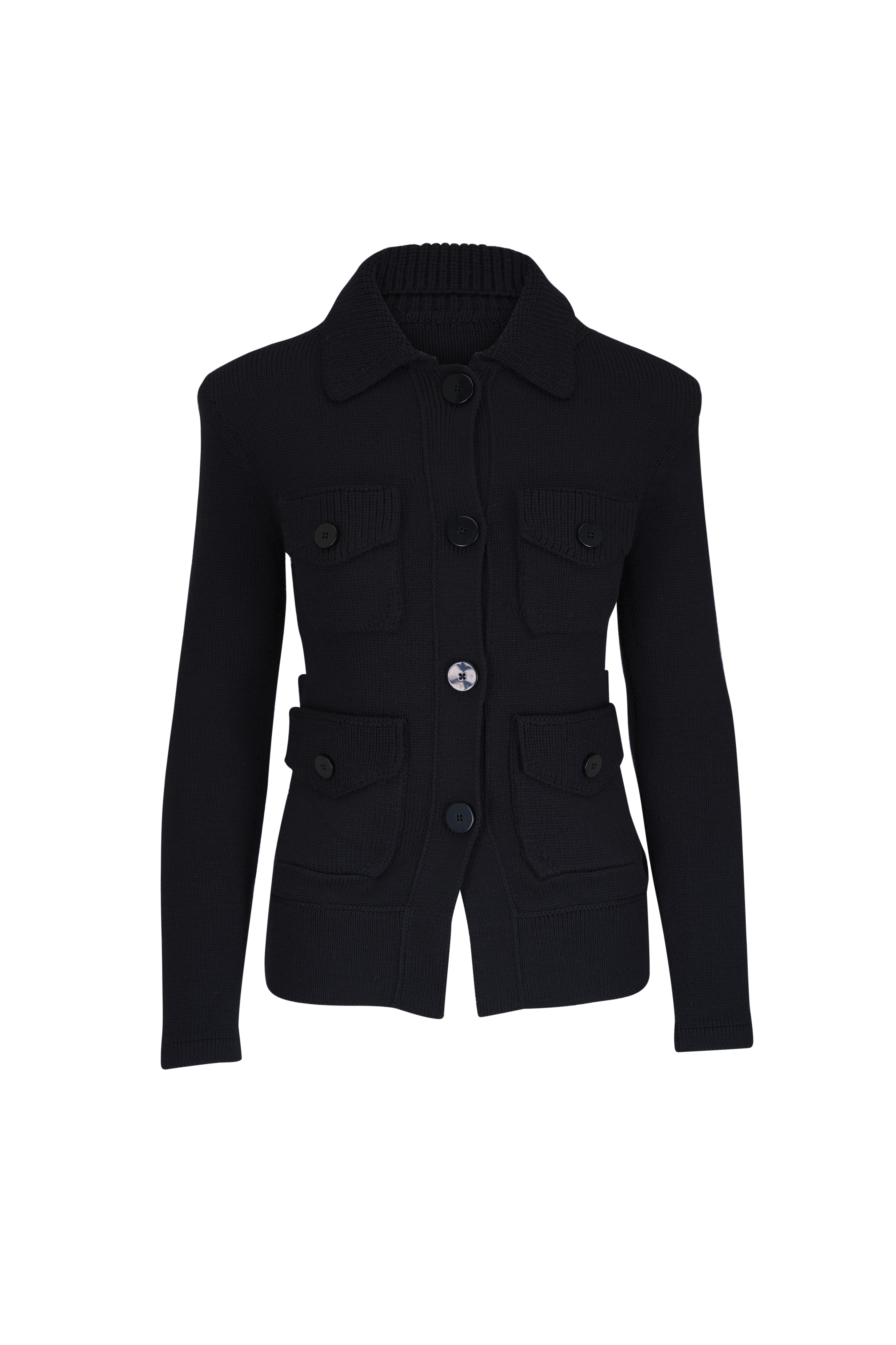 DOROTHEE SCHUMACHER ネイビー　春ジャケット 2号 Dorothee Schumacher - True Navy Striking Coolness Jacket