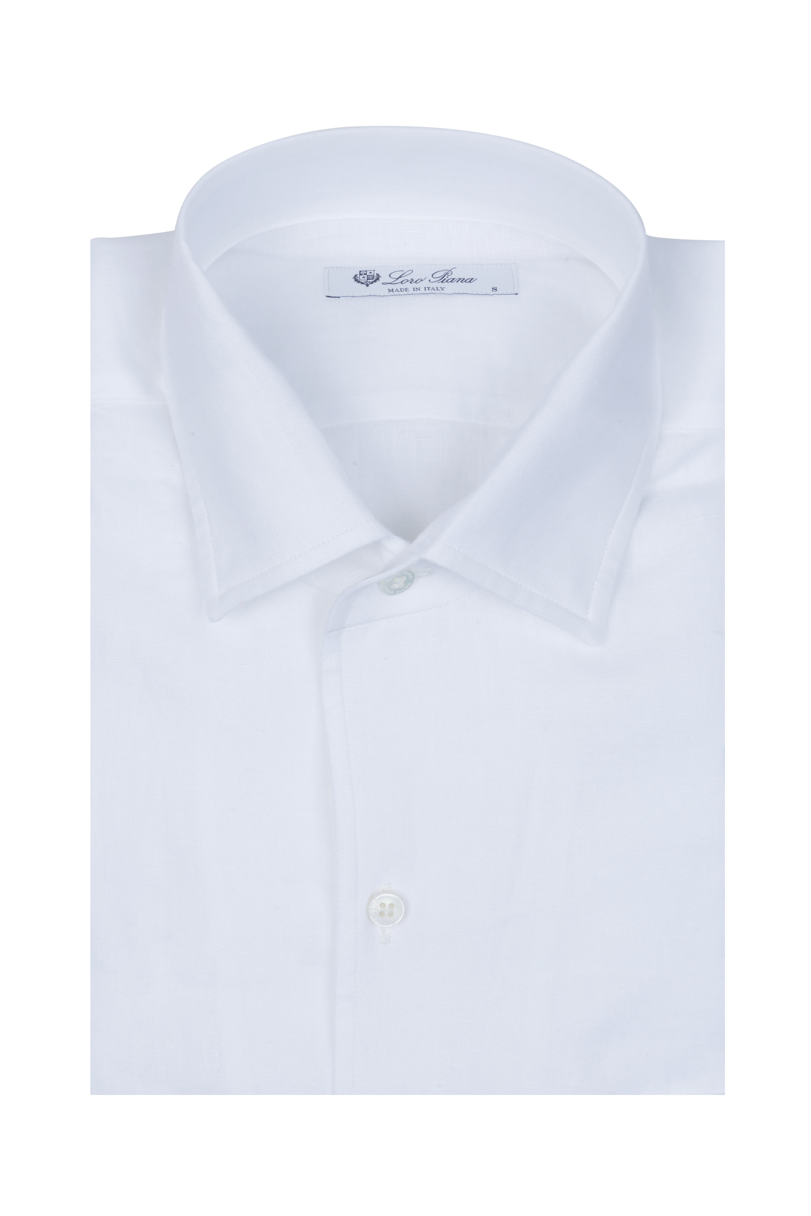 Brunello Cucinelli - White Linen Sport Shirt | Mitchell Stores