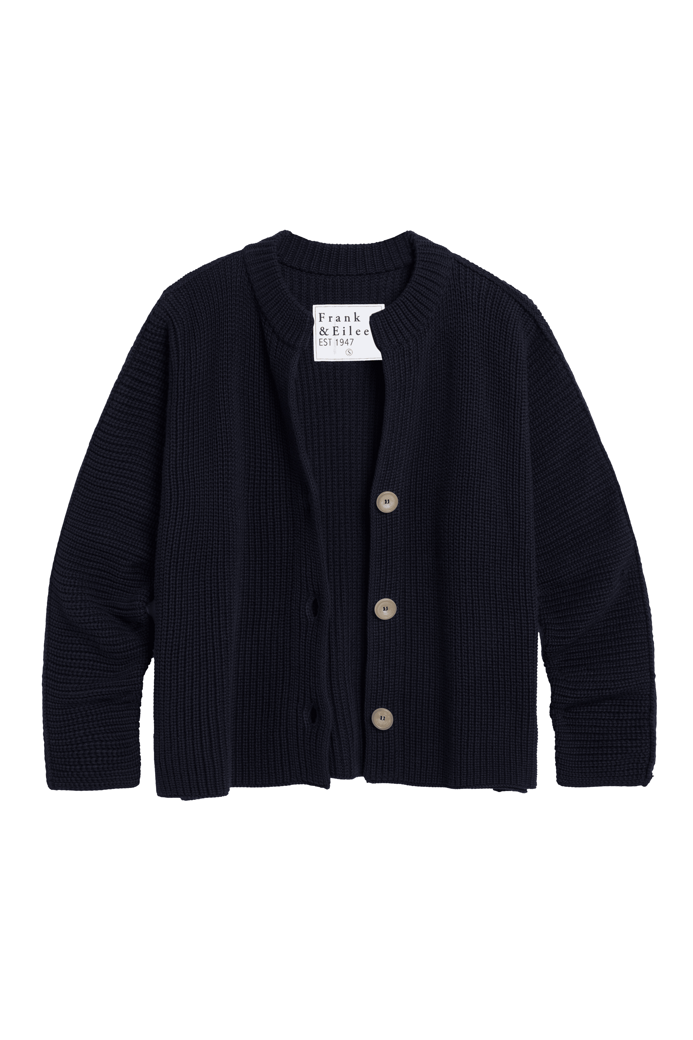 Guest in Residence - Baja Everywhere Sky Blue Stripe Cashmere Cardigan