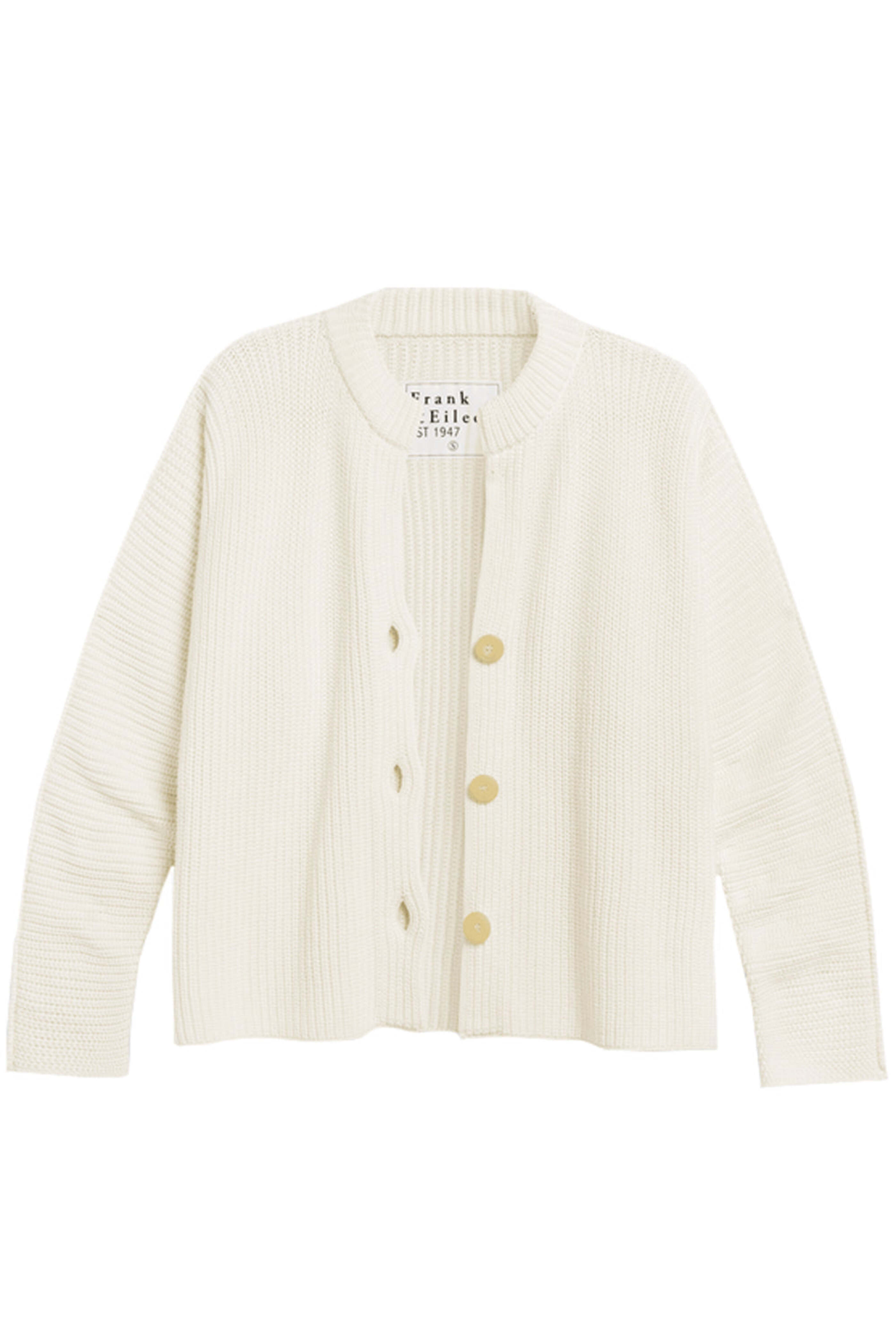 Frank & Eileen - Ivory Cotswolds Cableknit Cardigan