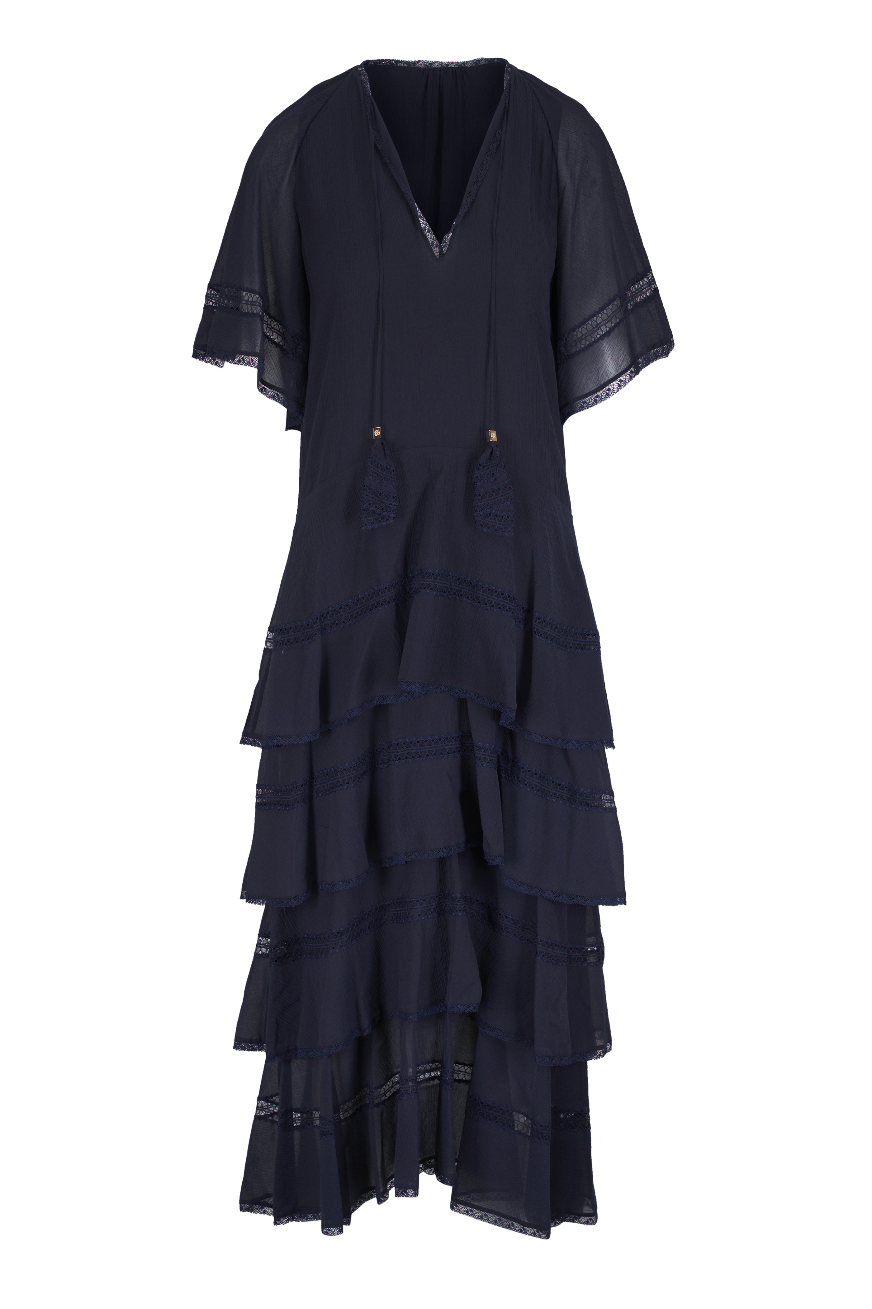 Stella McCartney - Lilac Crepe Jersey Frill Cocktail Dress