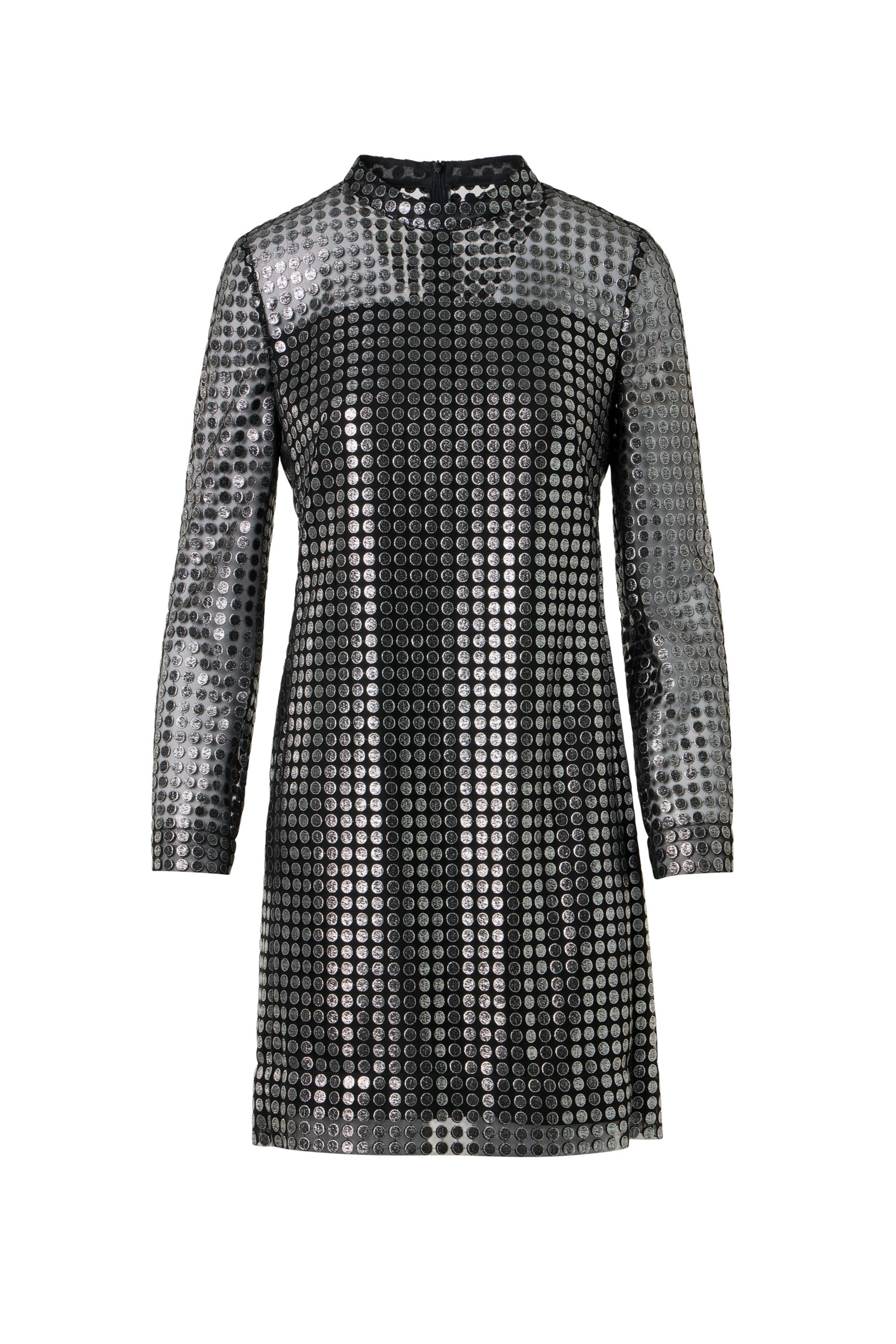 Giorgio Armani - Dark Gray Milano Jersey Tab Front Midi Dress