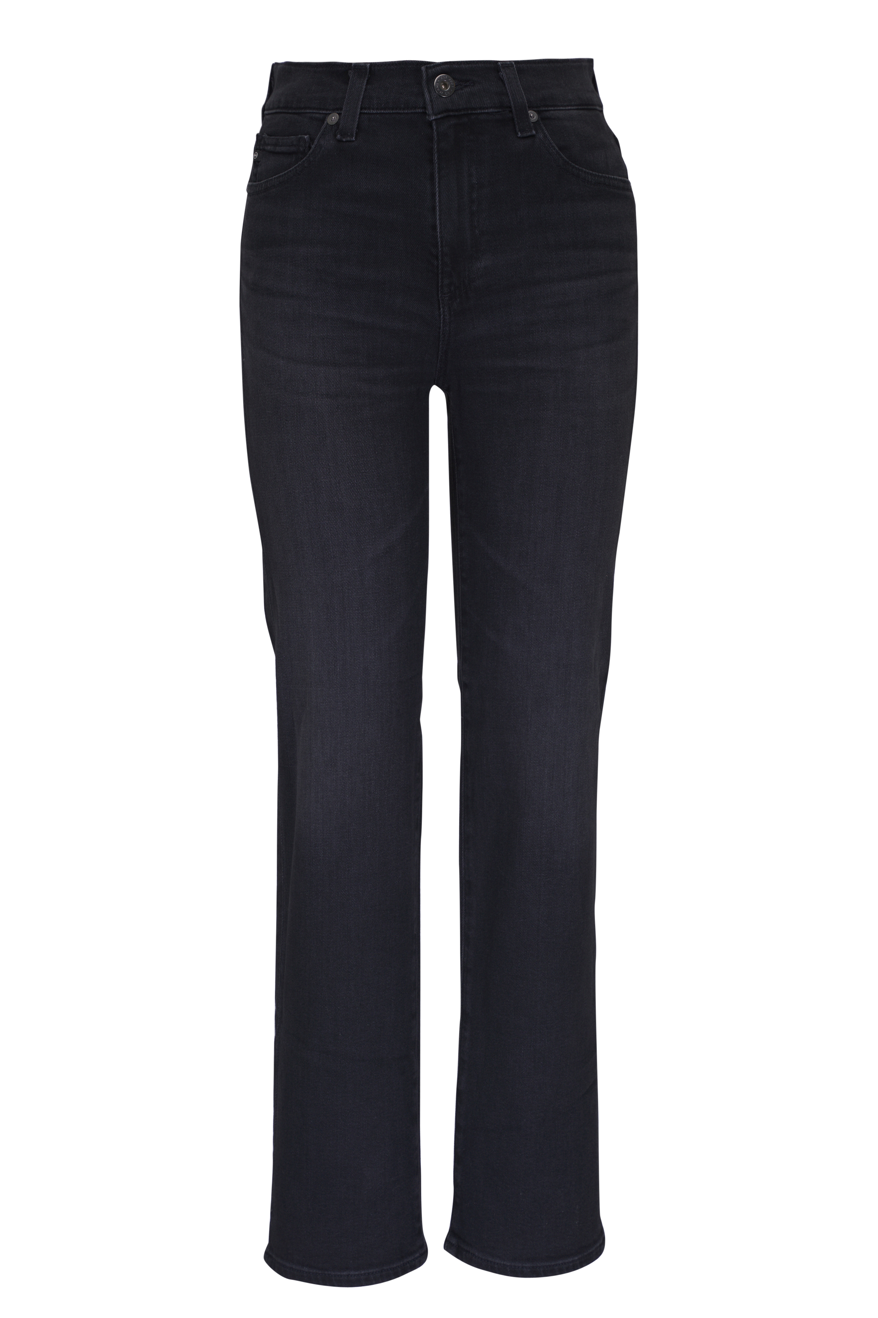 パンツ AGOLDE Luna Straight Fringe Denim Pants Black A90391157POSS AGOLDE Luna high-rise tapered organic jeans | NET-A-PORTER