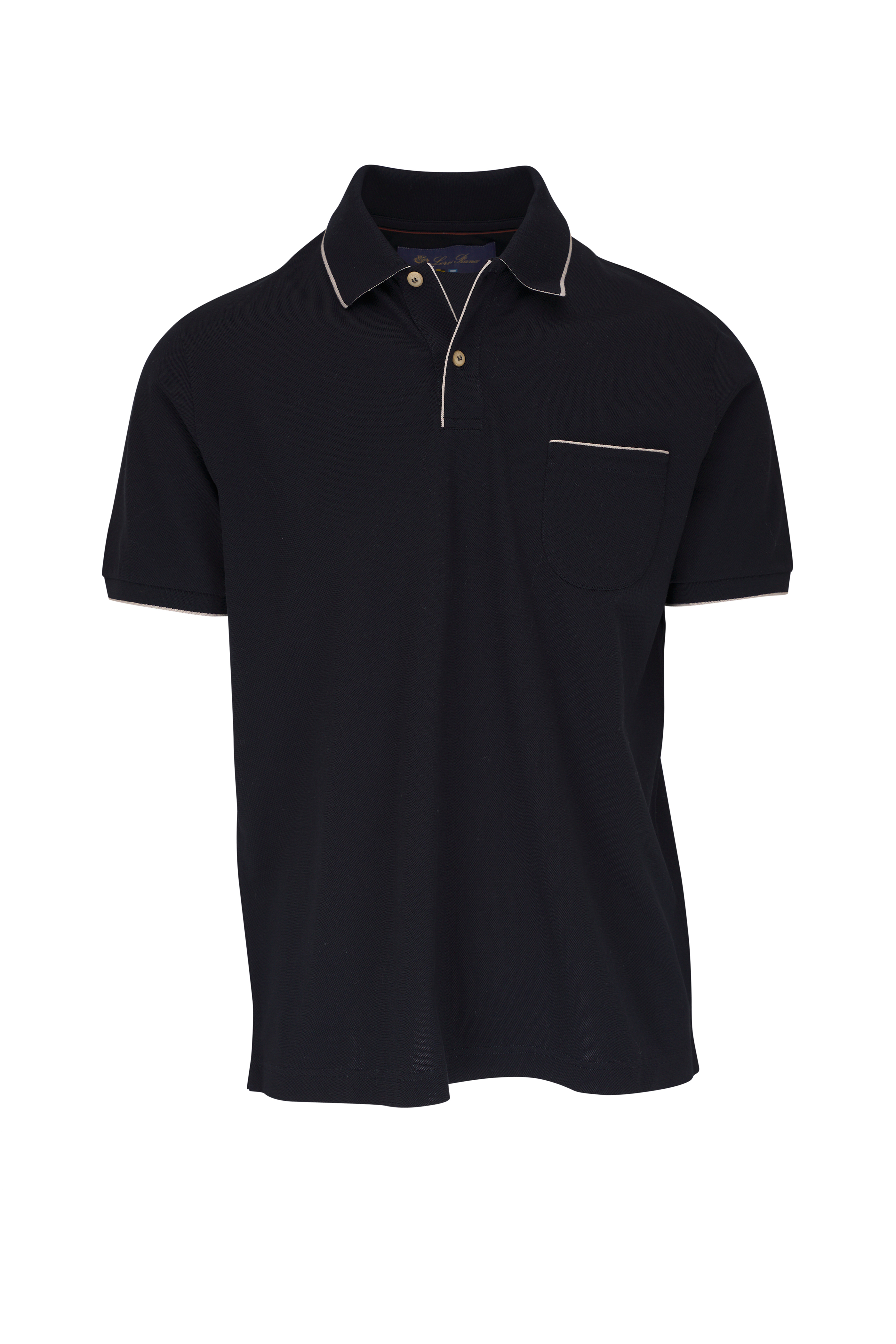 BRUNELLO CUCINELLI スリムフィット ポロシャツ Rib knit polo for Man in Dove Grey | Brunello Cucinelli