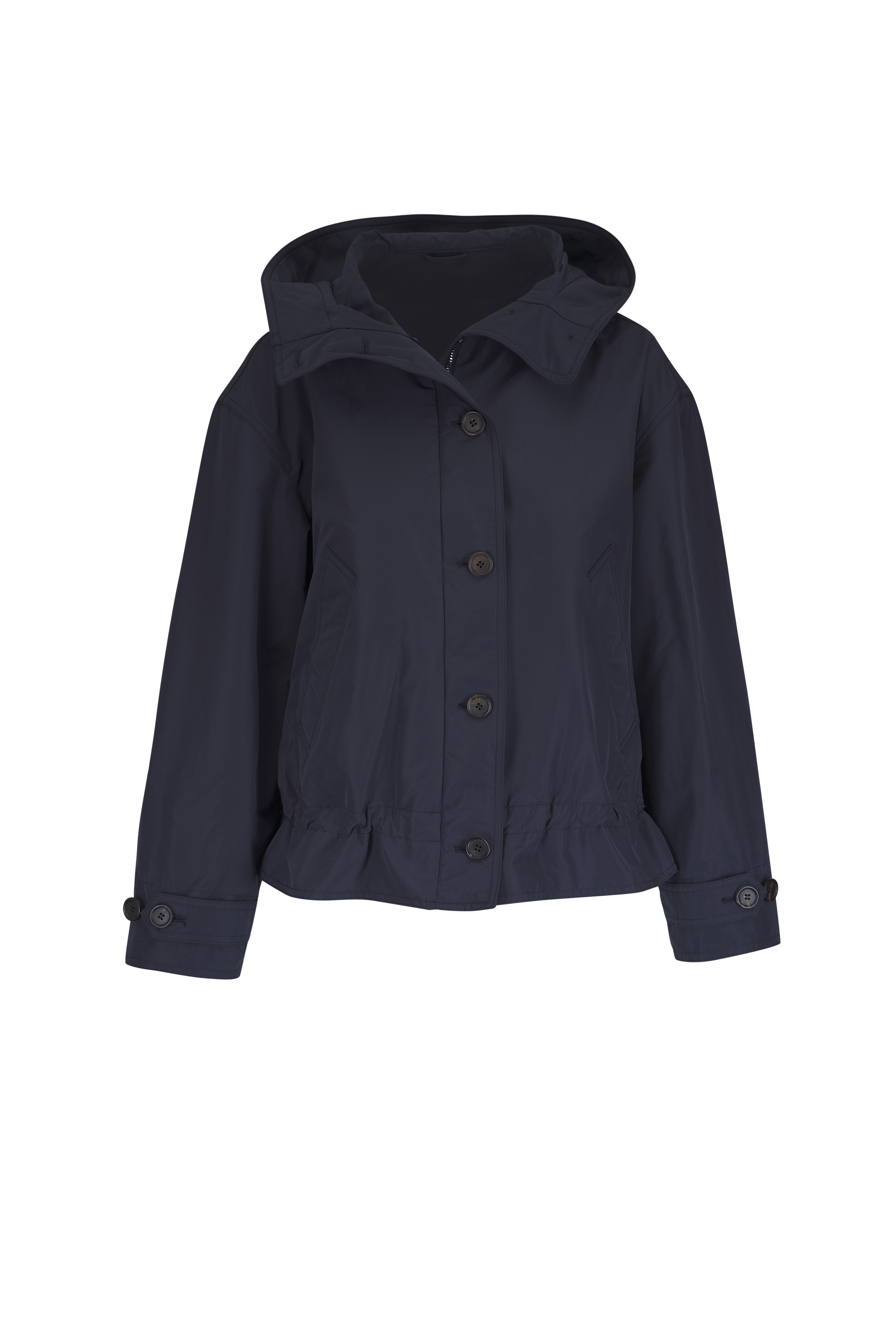 Miu Miu - Royal Blue Cotton Poplin Trench Coat | Mitchell Stores