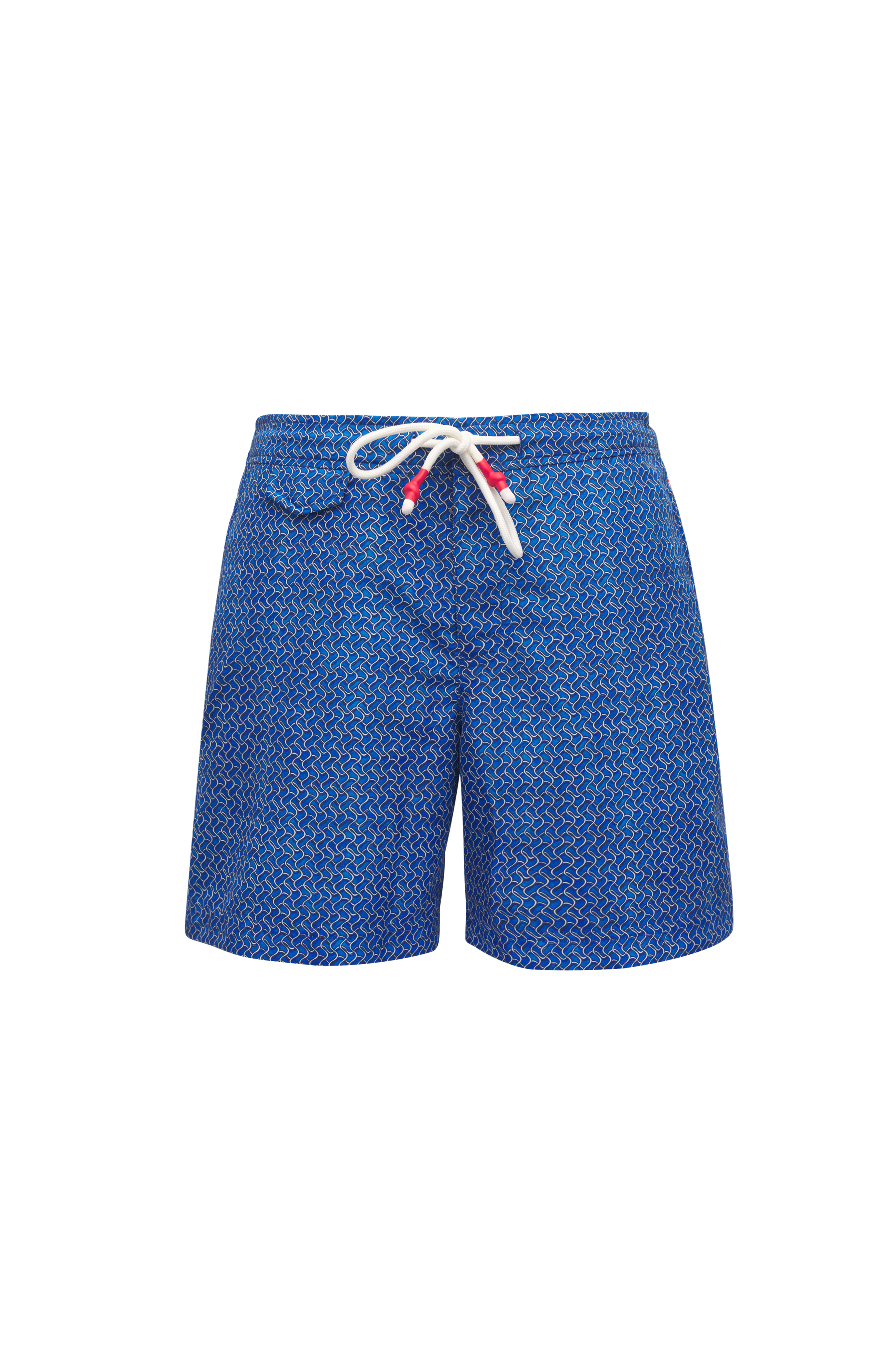 Brunello Cucinelli - Denim Paisley Swim Short | Mitchell Stores