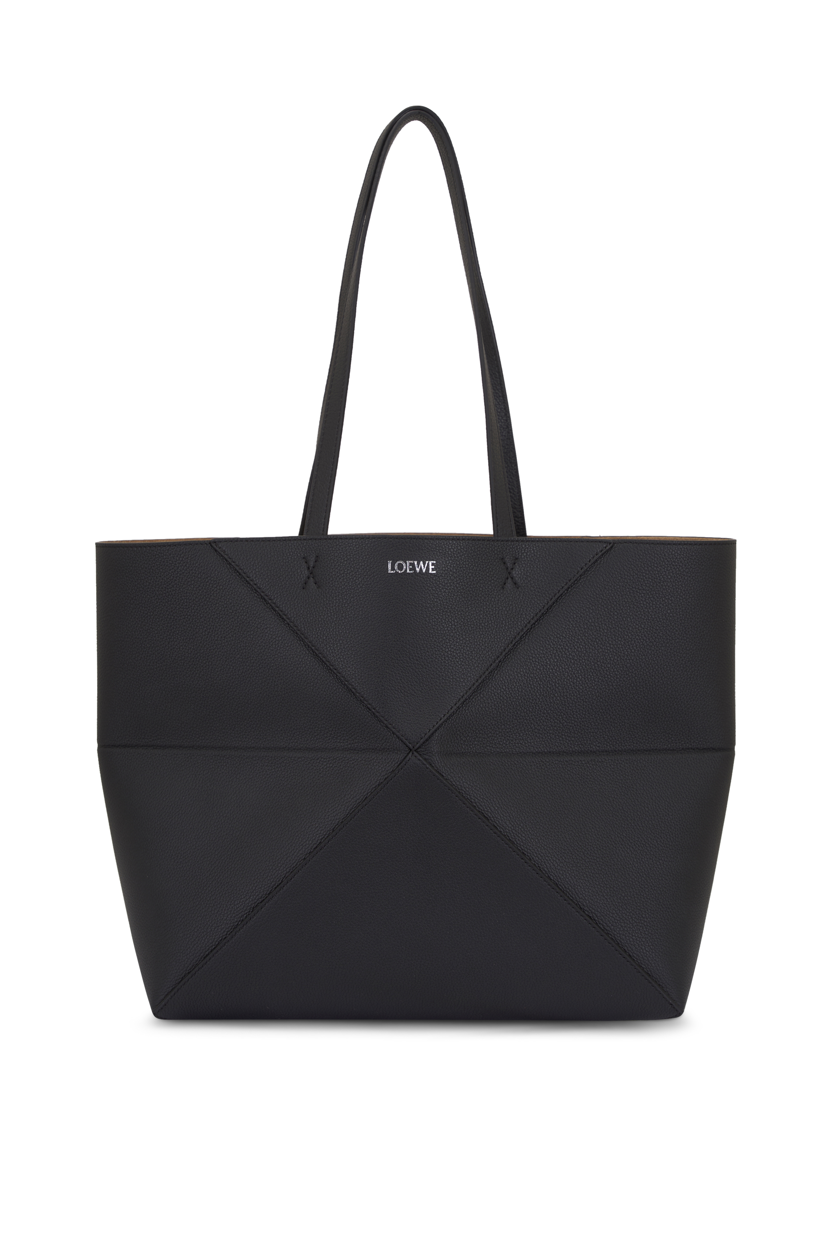 Loewe - Large Puzzle Patent Embossed Leather Tote