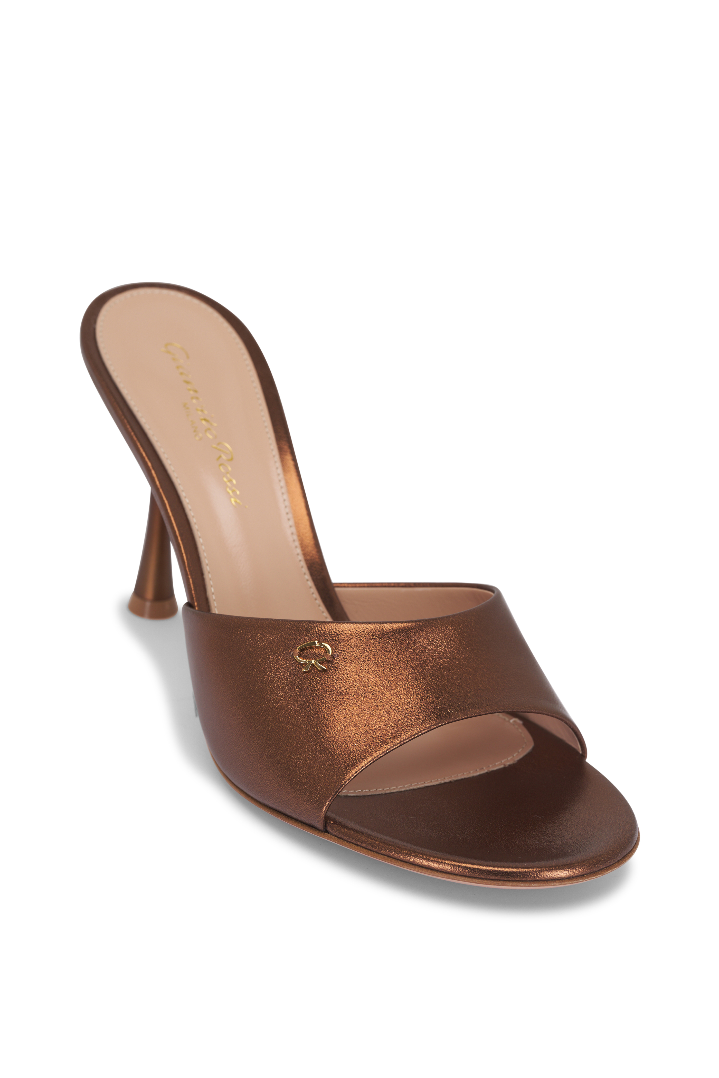 Gianvito Rossi - Marlena Metallic Platform Sandal in Mekong Gold