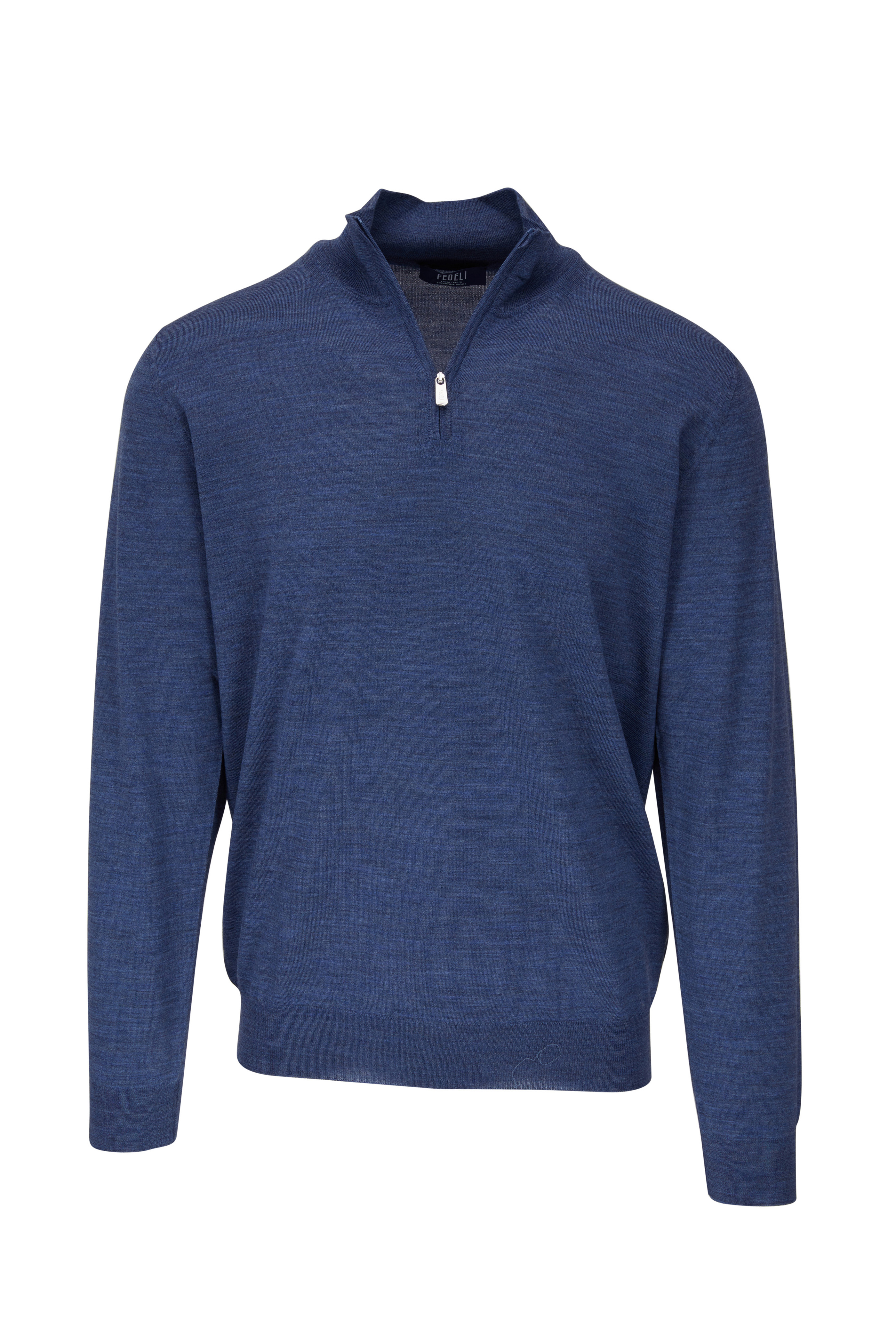 MONCLER ネイビー クルーネック スウェット XL イタリア製 Moncler Crew Neck Sweater Navy at CareOfCarl.com
