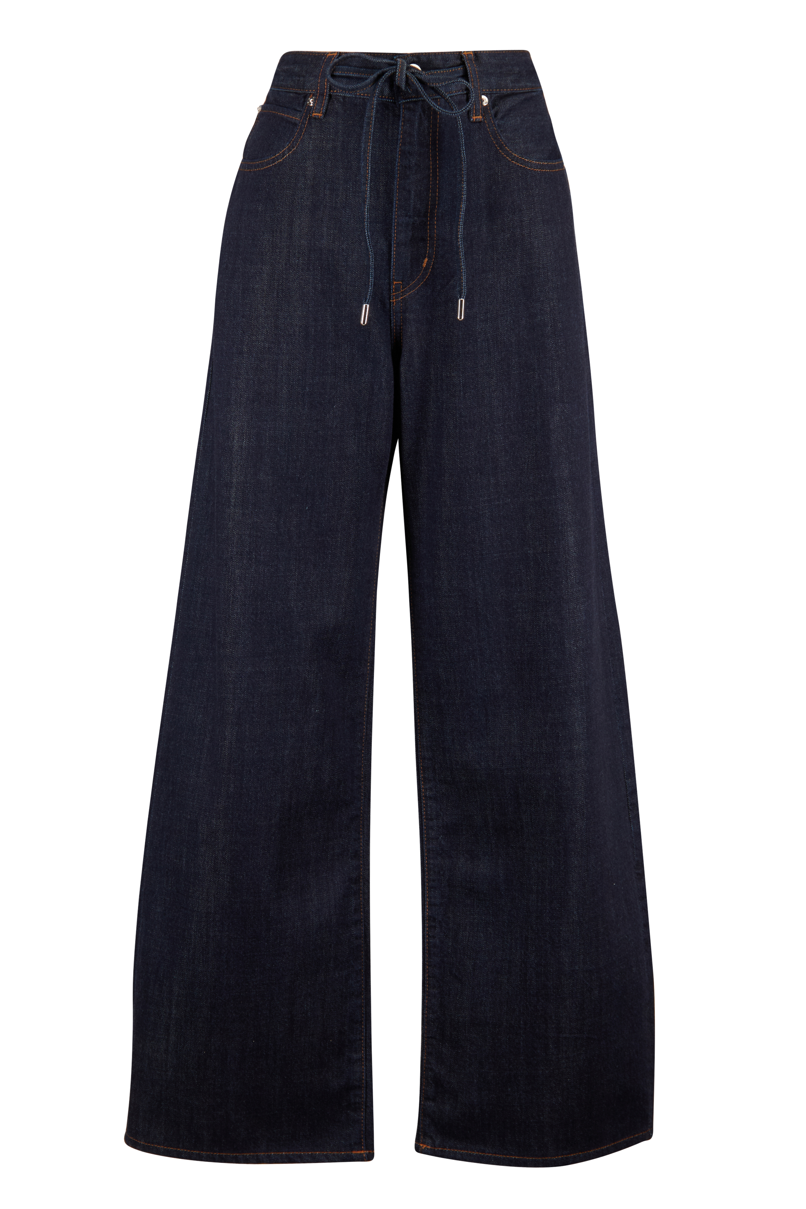 Totême - Raw Blue Barrel Leg Denim Pant | Mitchell Stores