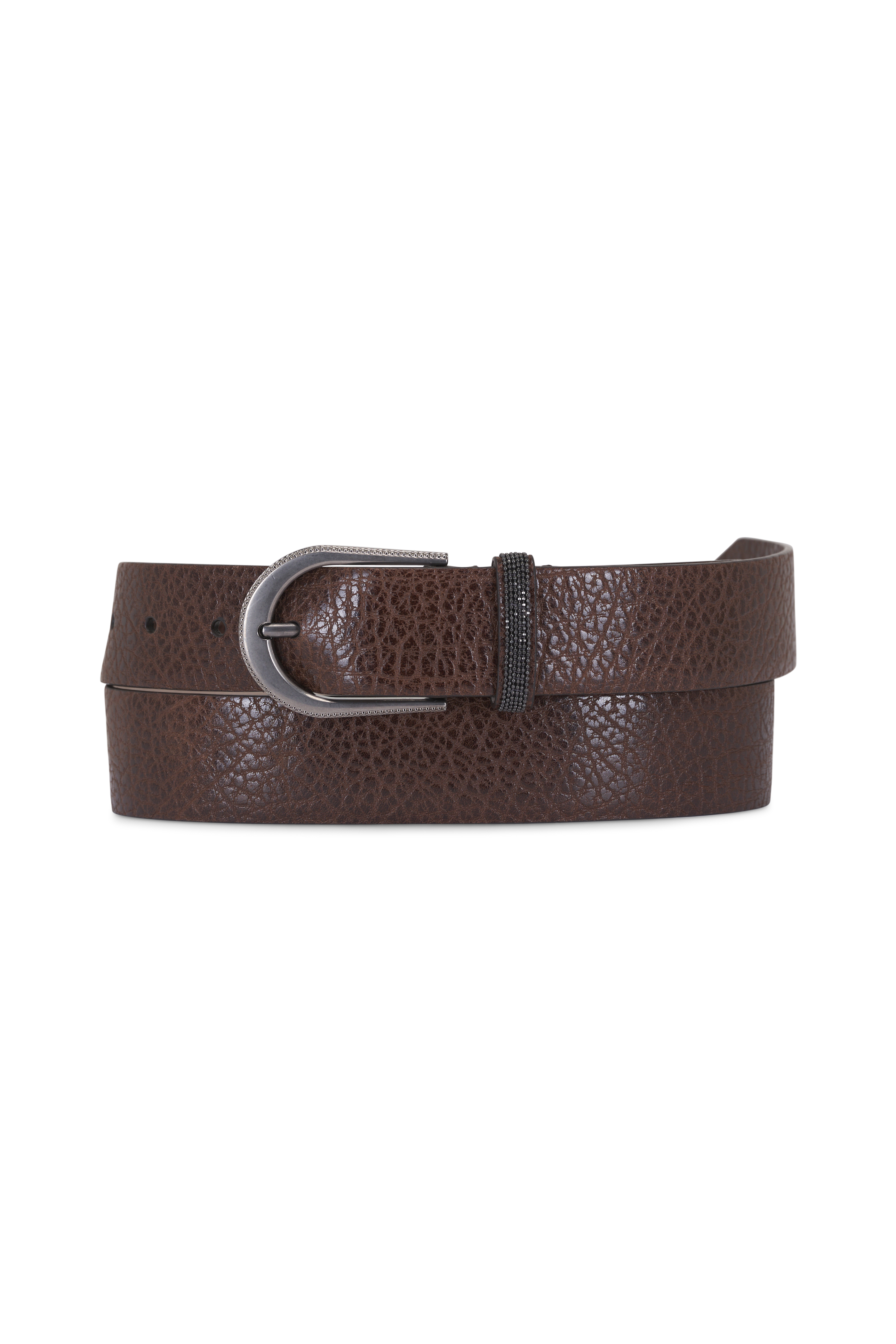 Suede belt for Girls in Cool Beige | Brunello Cucinelli