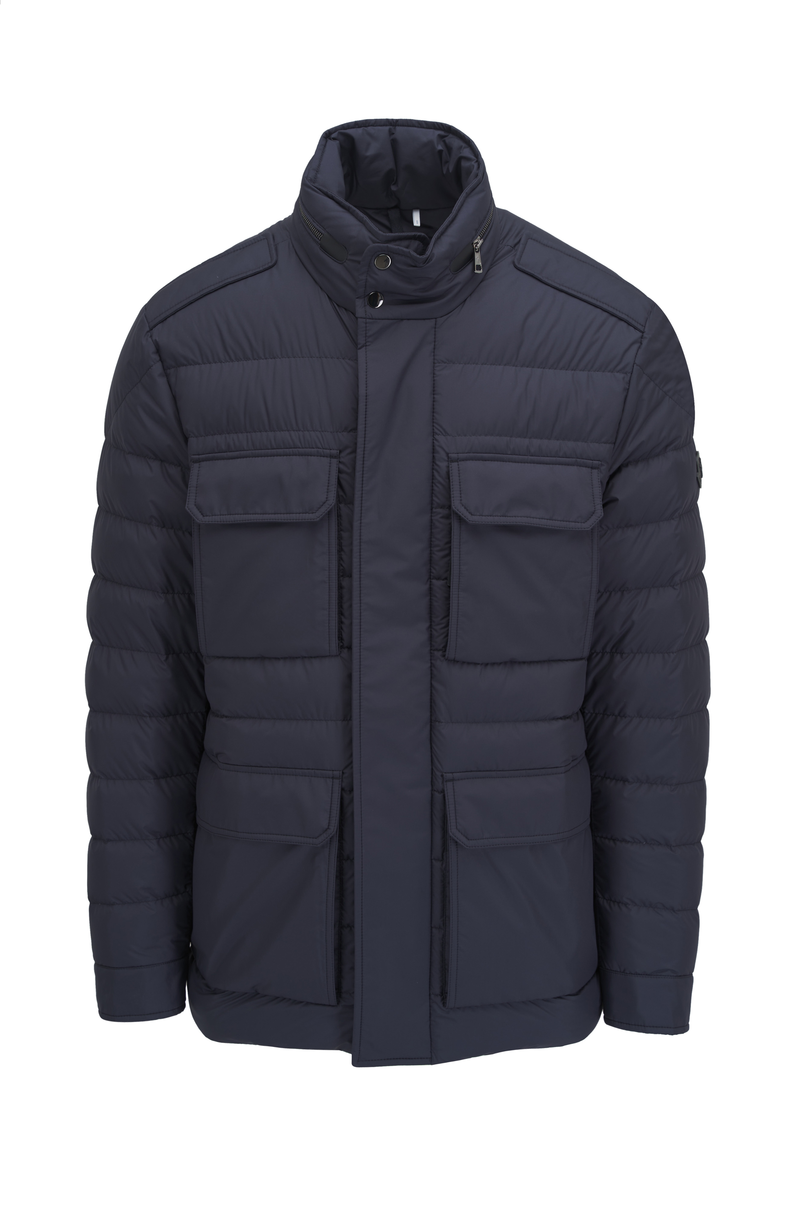 Moncler - Malinvern Neutral Button Down Jacket | Mitchell Stores