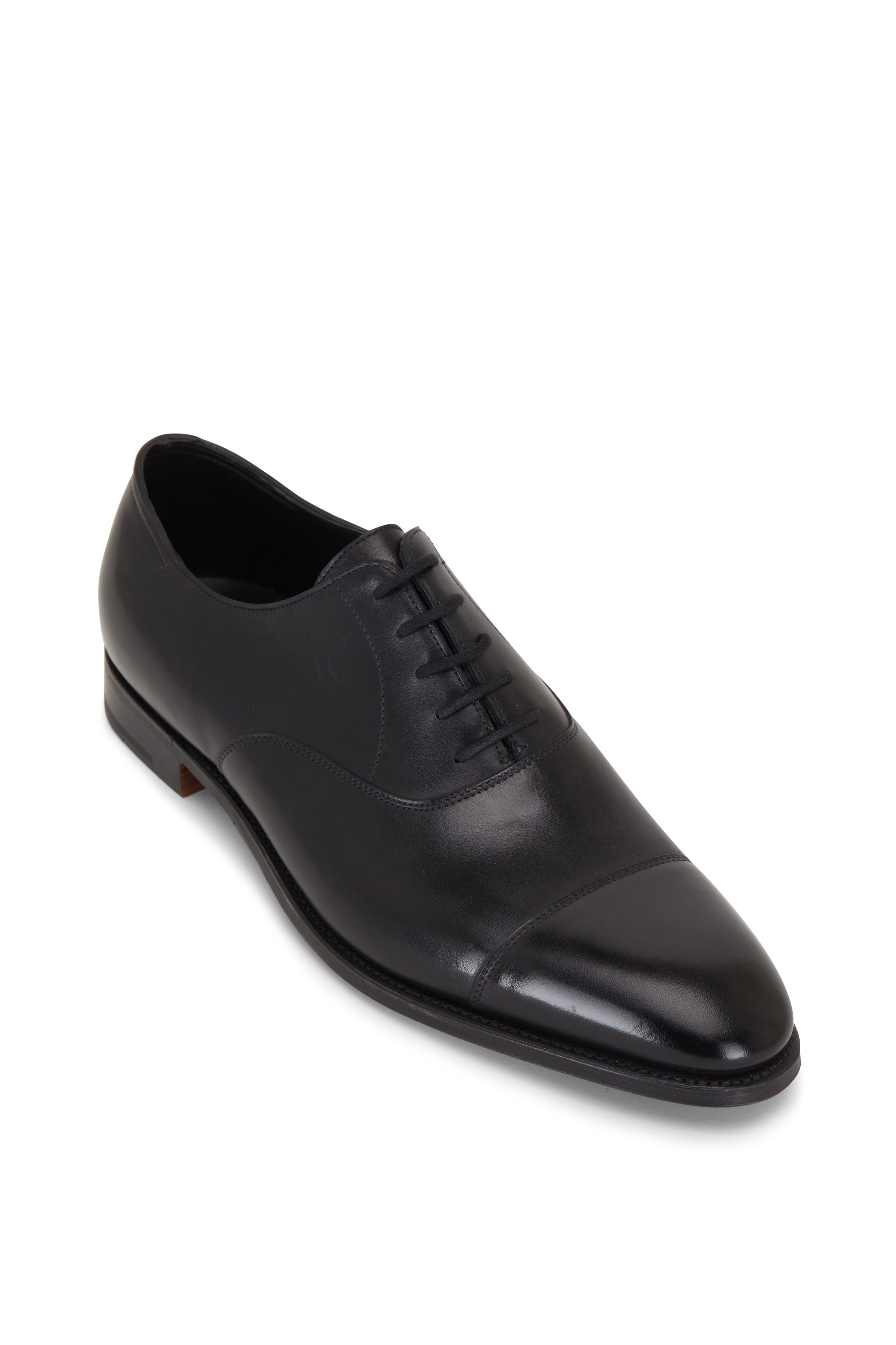 John Lobb - Becketts Black Leather Dress Oxford | Mitchell Stores