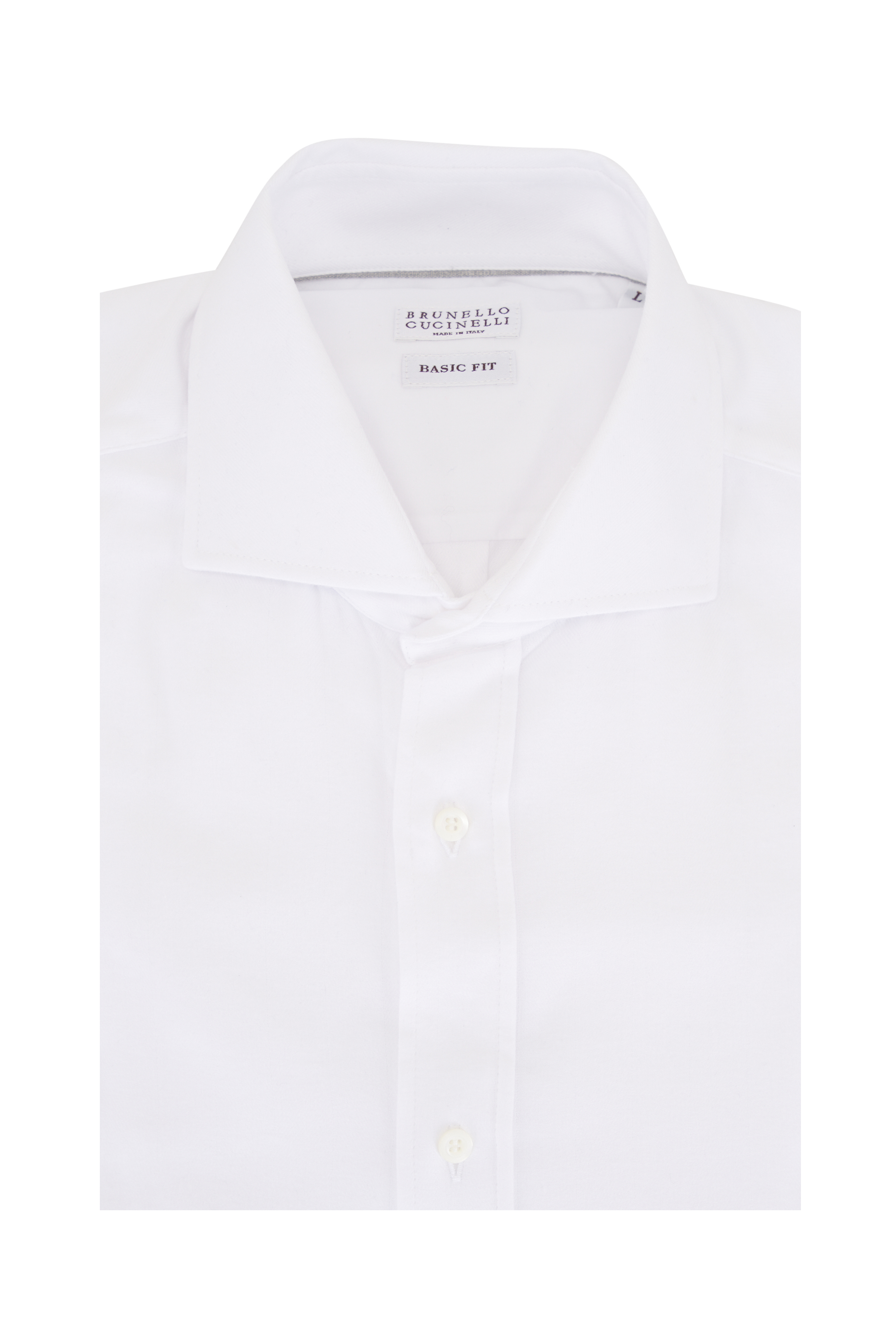 Tシャツ・カットソー BRUNELLO CUCINELLI SS25 CLASSIC SHIRT (MM6740038 C033) Brunello Cucinelli - White Linen Sport Shirt | Mitchell Stores