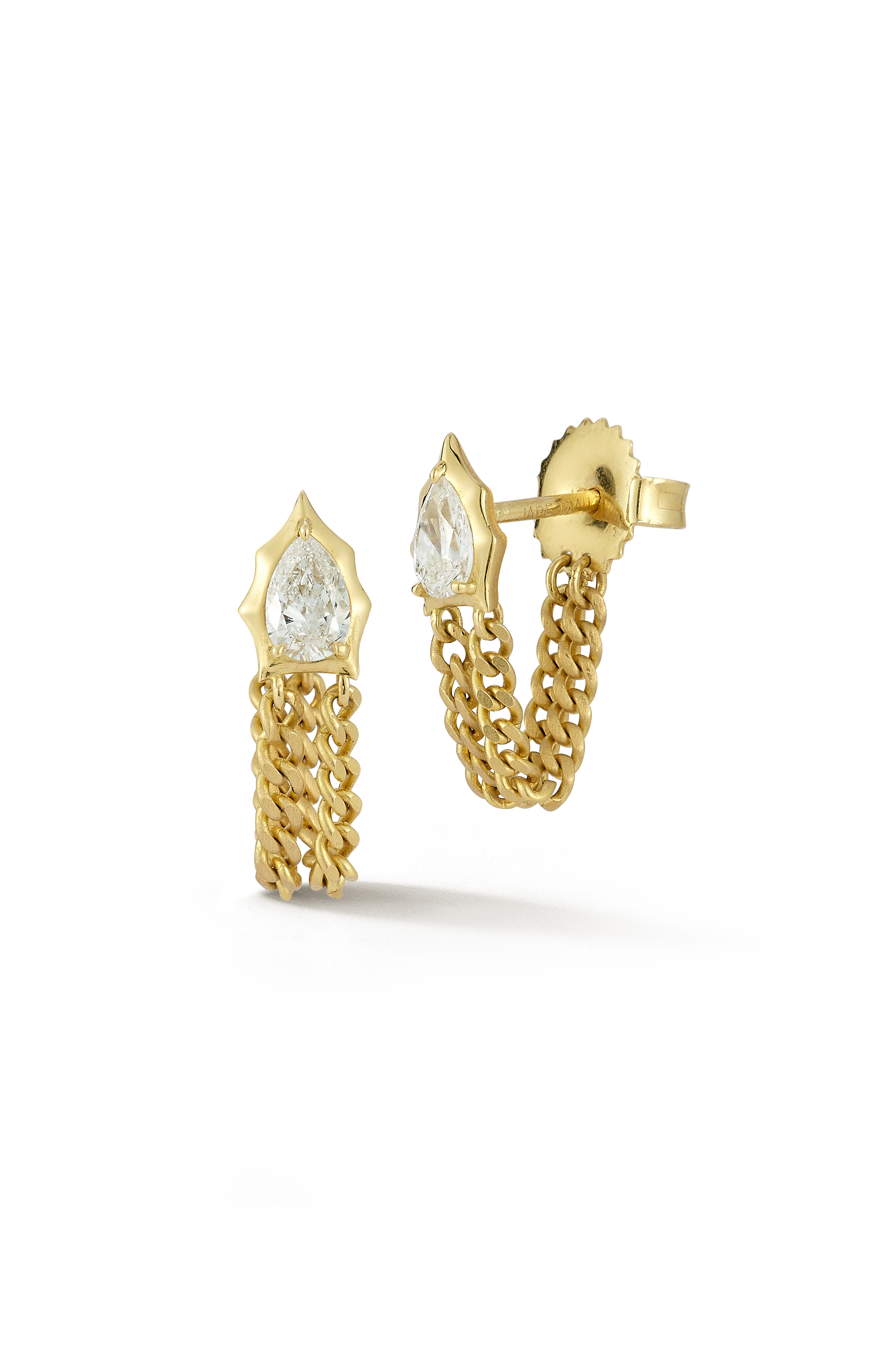 Jade Trau - 18k Yellow Gold Catherine Mini Huggie Earrings