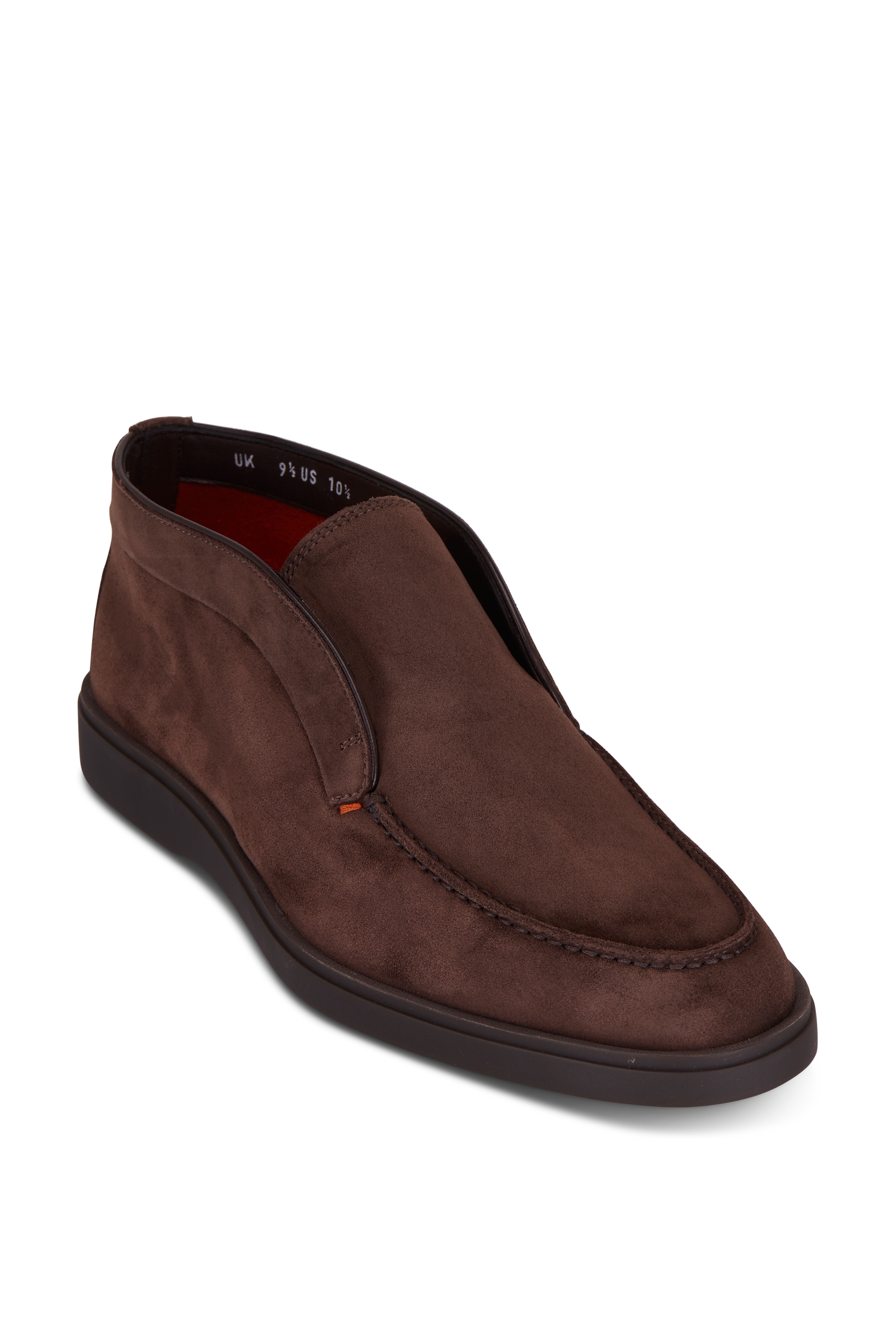 Zegna - New Trivero Tobacco Suede Boot | Mitchell Stores