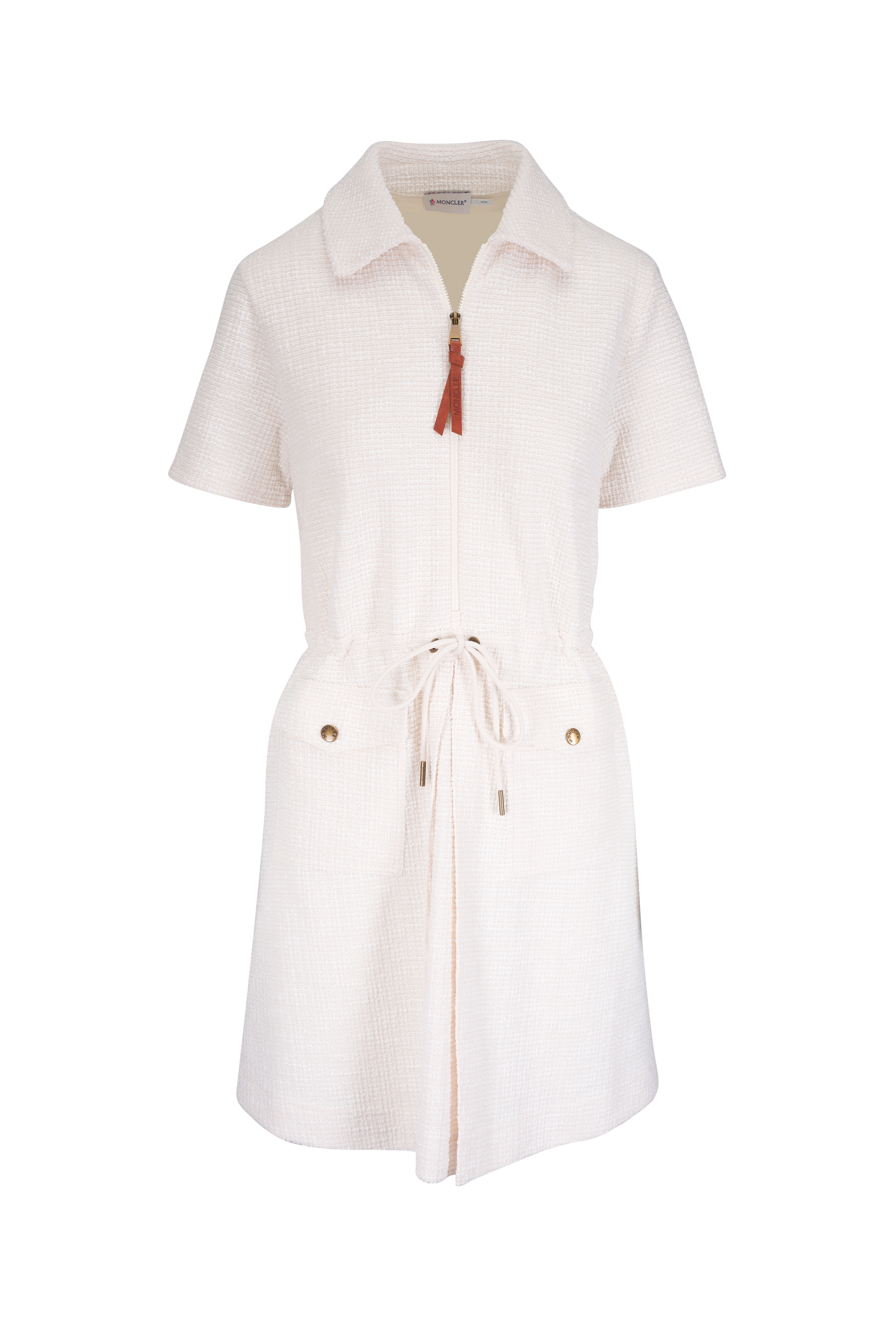 Carolina Herrera - Denim Blue Stretch Cotton A-Line Faux Wrap Dress