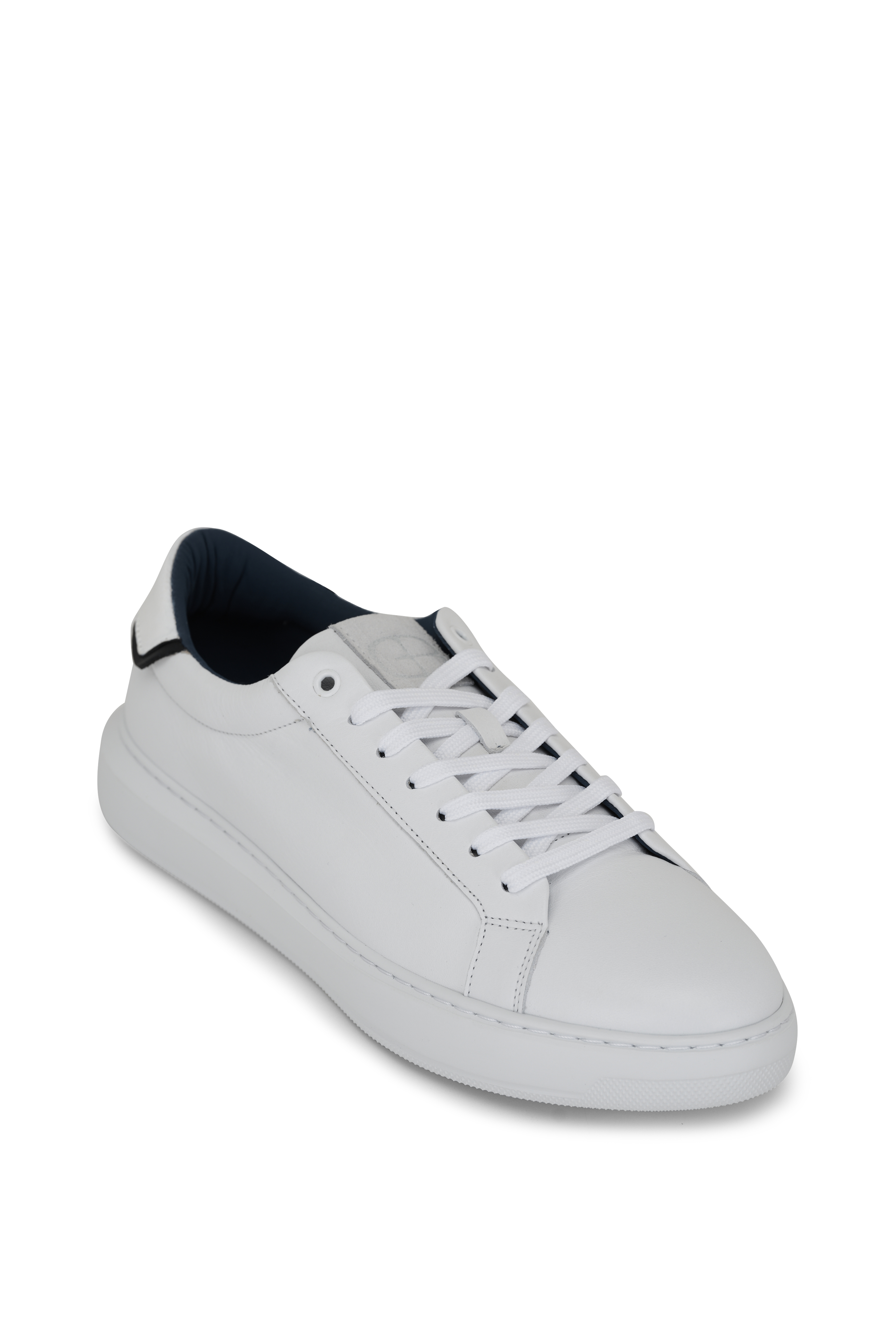 Ferragamo - Achille 1 White Leather Low Top Sneaker