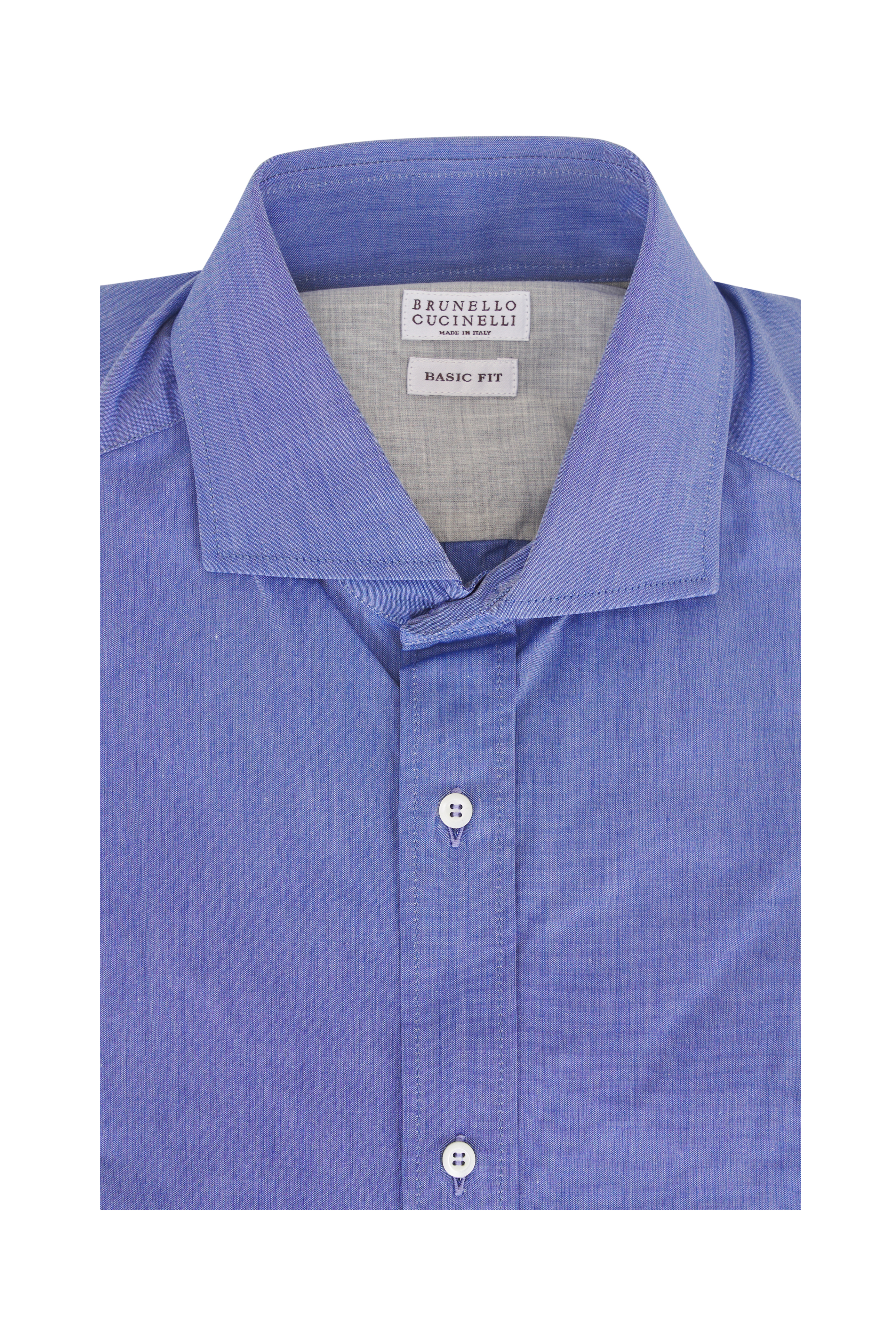 Brunello Cucinelli - Blue Wide Stripe Sport Shirt