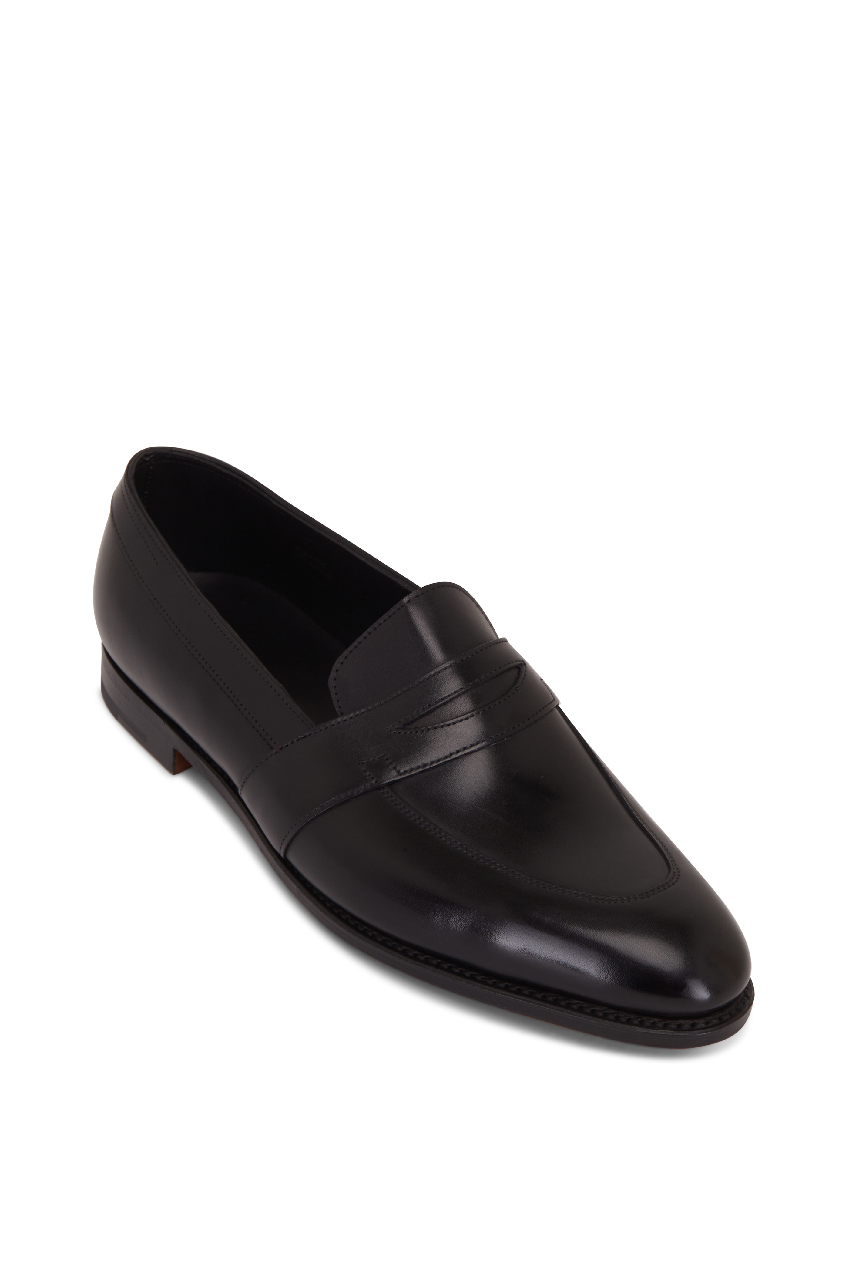 John Lobb - City II Black Leather Dress Shoe | Mitchell Stores