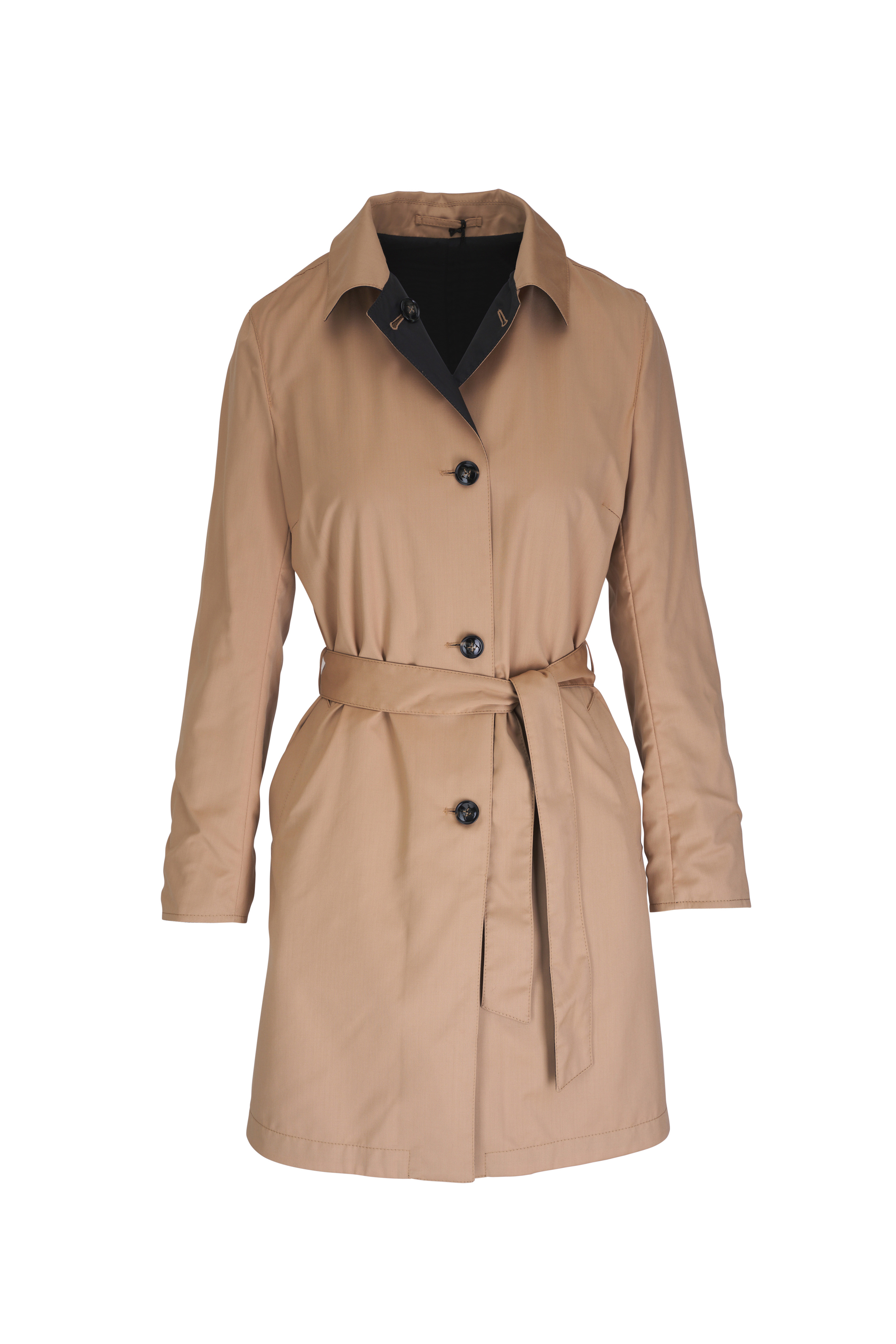 Bottega Veneta - Black Trench Coat | Mitchell Stores