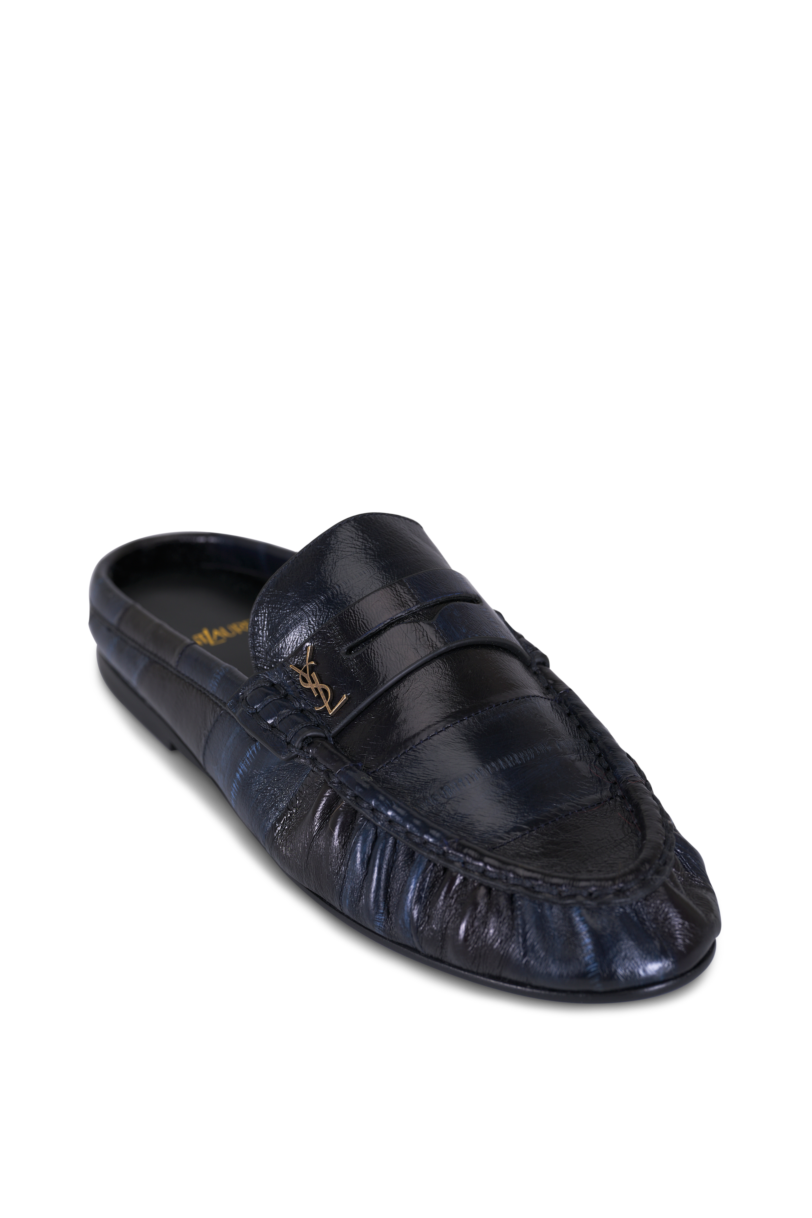 Prada - White Quilted Leather Logo Flat Slide | Mitchell Stores