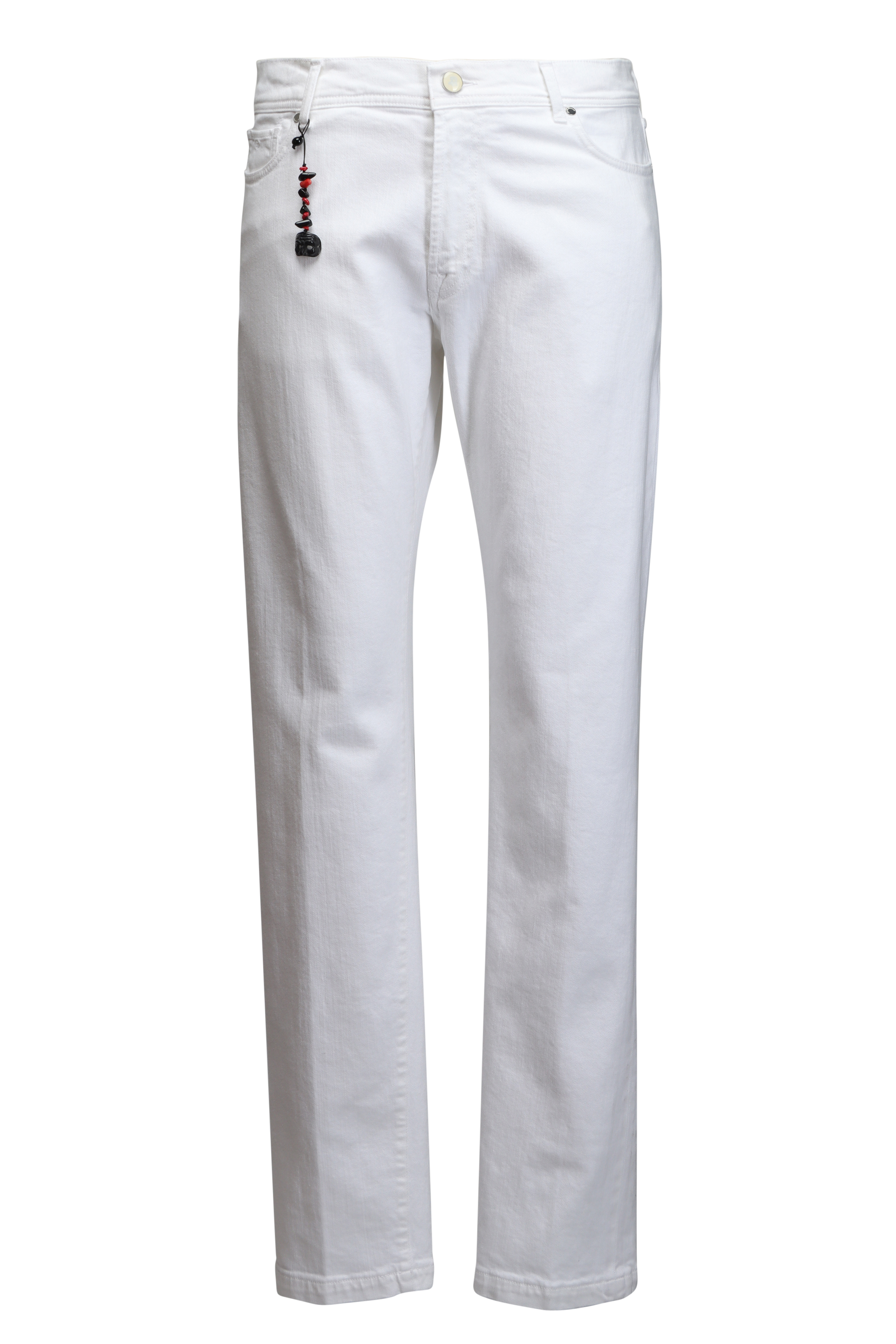 Zegna - City White Stretch Cotton Five Pocket Pant