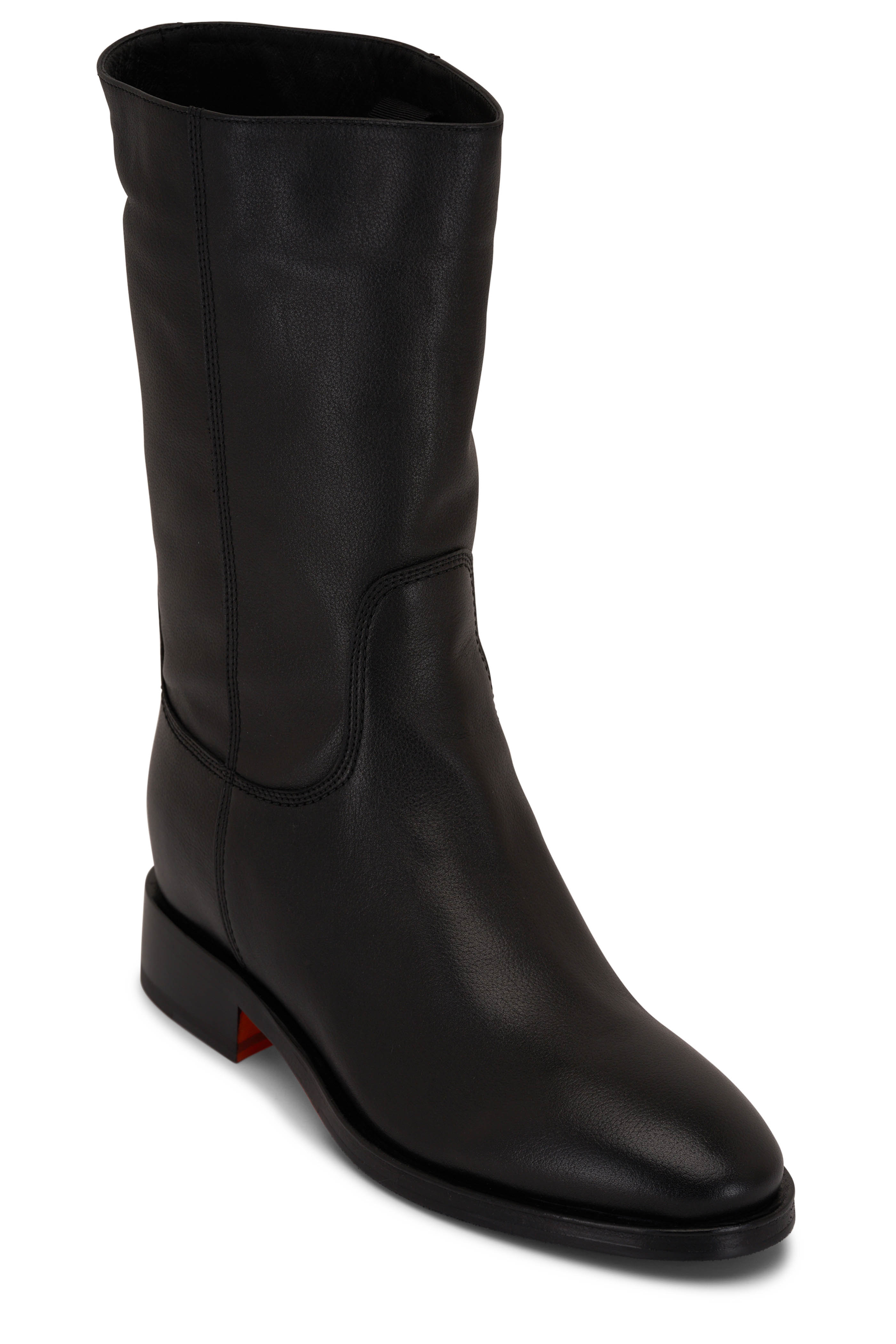 ブーツその他 Santoni Ankle boots Santoni Black Ankle Boots with Buckle Detail – Top Shelf Apparel