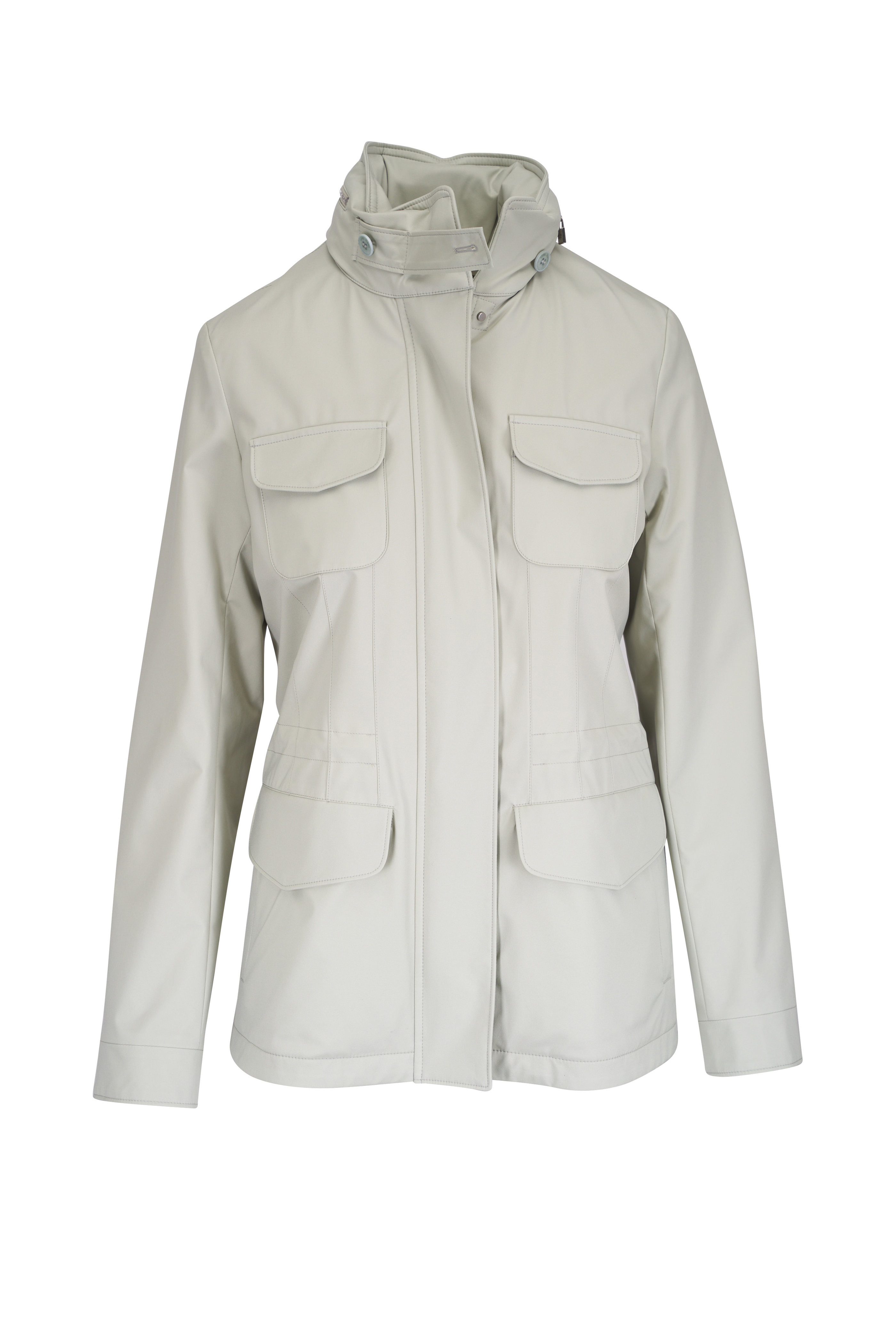Bottega Veneta - Inkwell Shiny Leather Drawcord Jacket