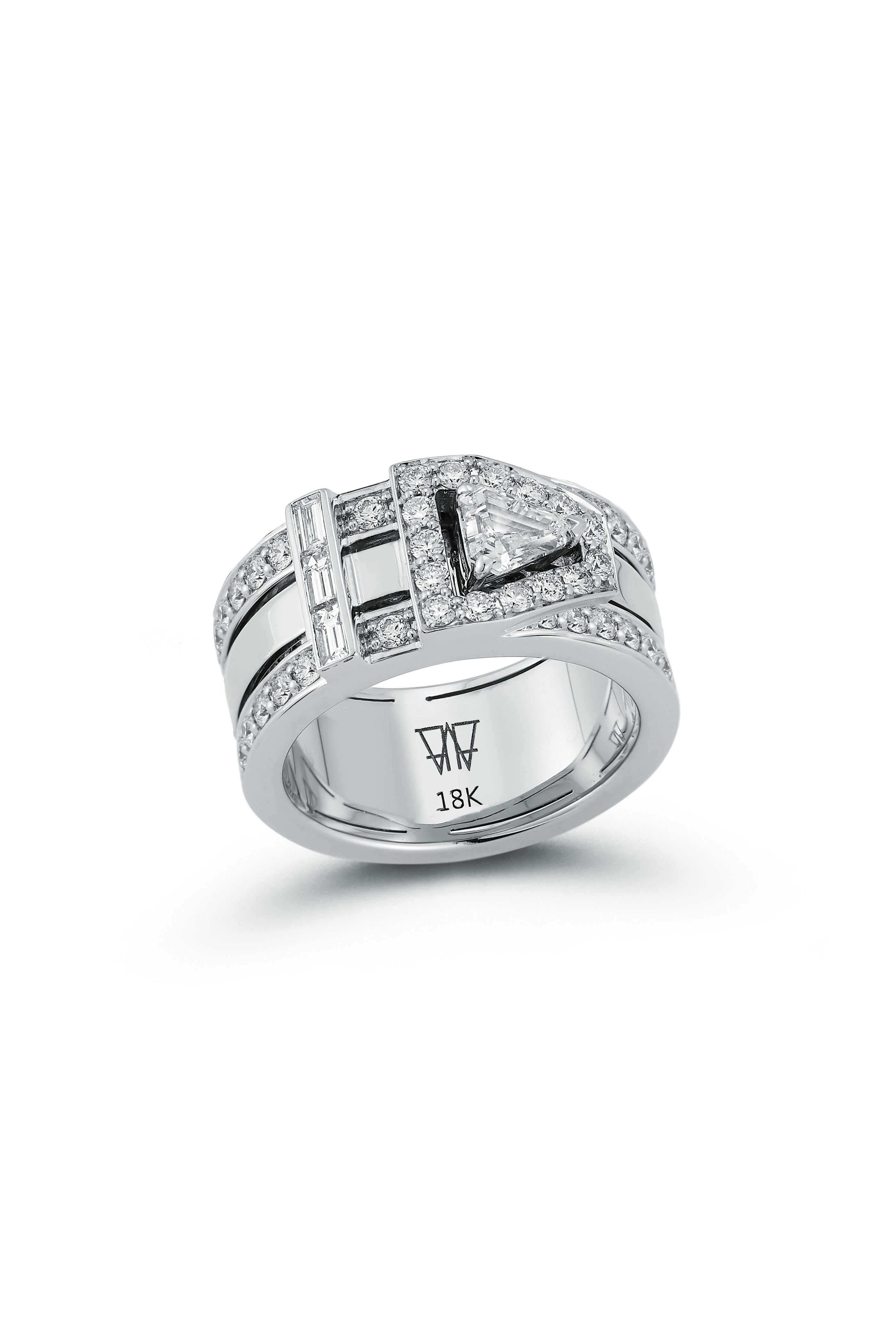 【美品】HOORSENBUHS AMERICANA RING 220635-10028-HOORSENBUHS-18K-