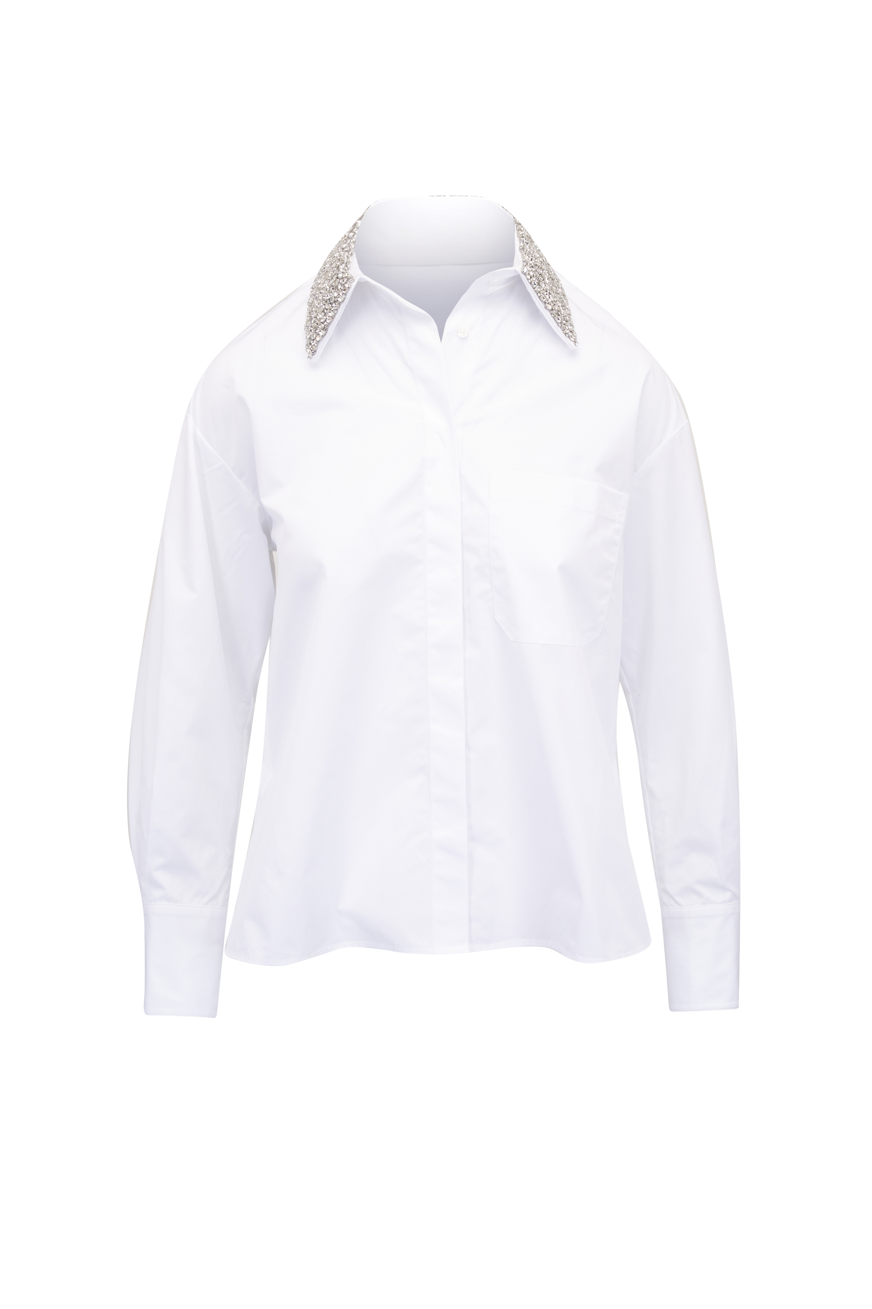 TWP - New Morning After White Cotton Button Down Shirt
