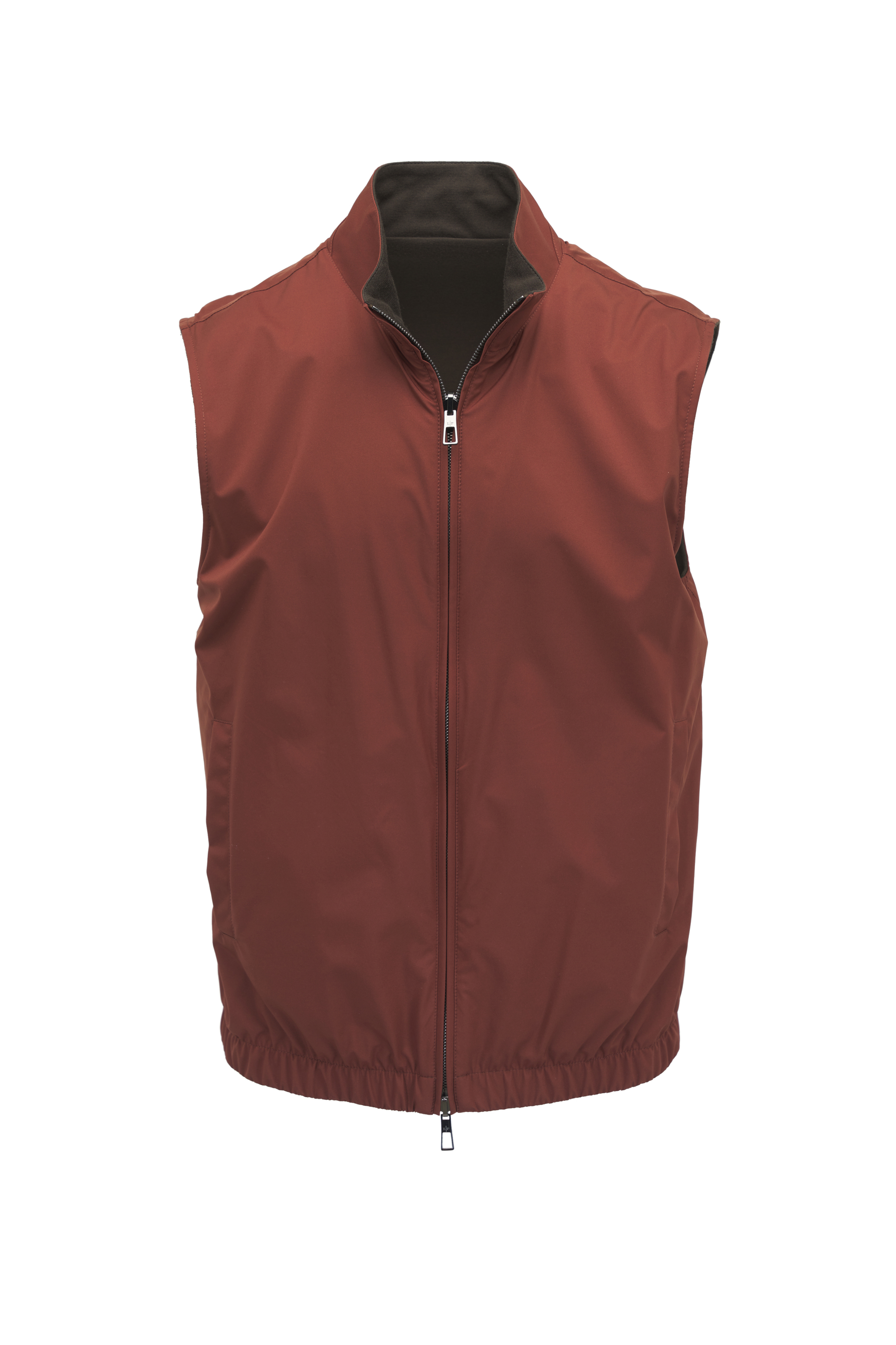 Zegna - Cream Suede Zip Vest | Mitchell Stores