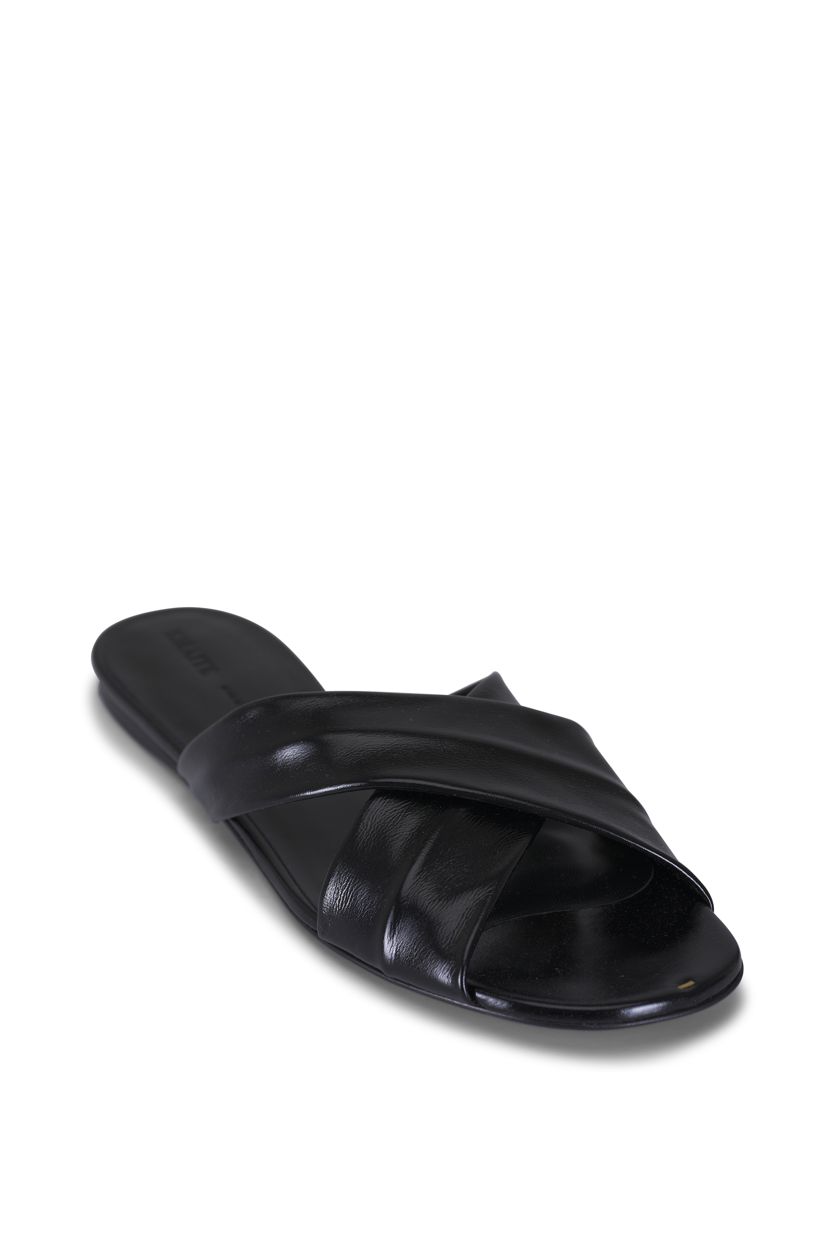 Gucci - Ursula Black Leather Ankle Cuff Sandals | Mitchell Stores