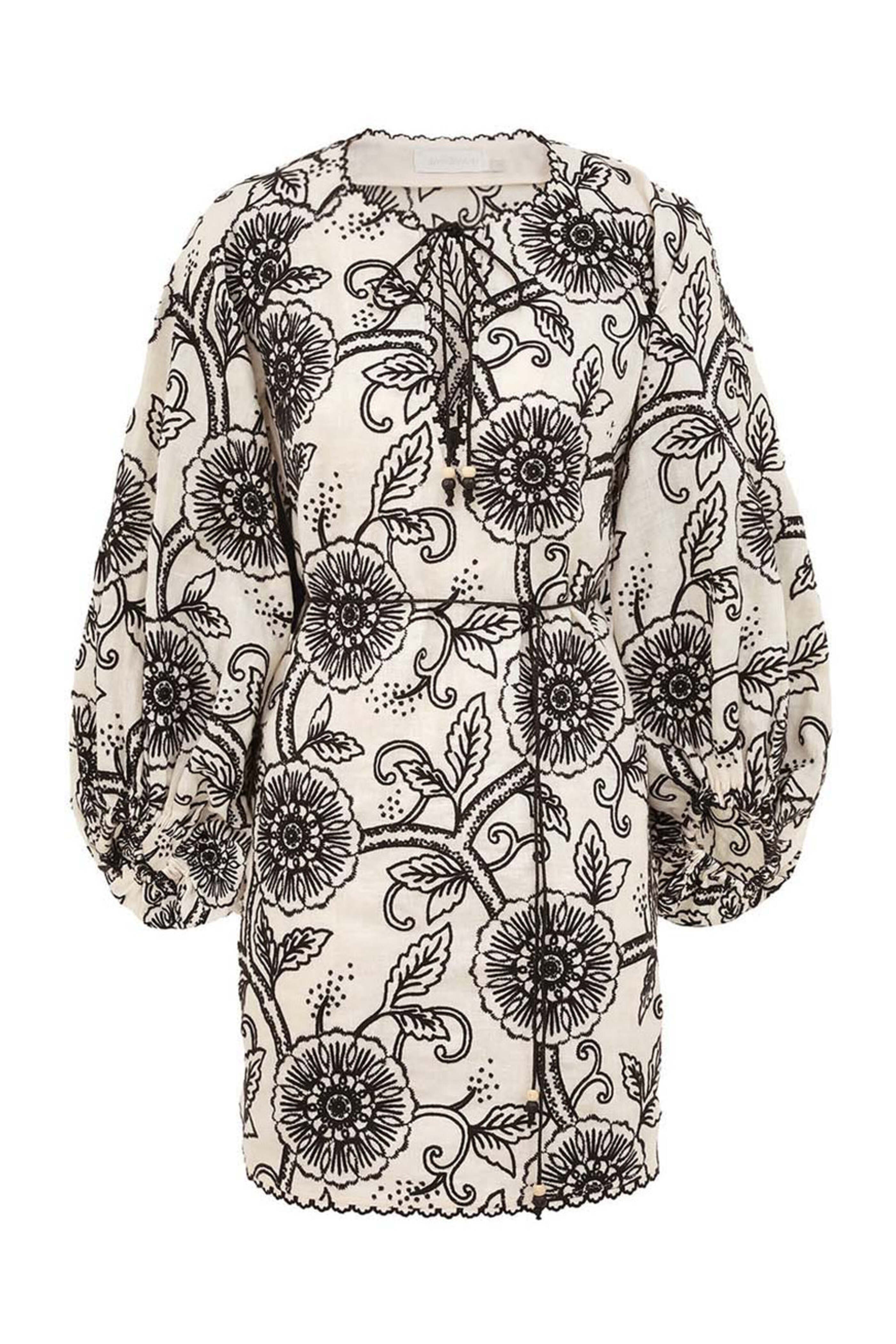 【Zimmermann】Rhiannon embroidered floral minidress Rhiannon embroidered floral minidress in multicoloured